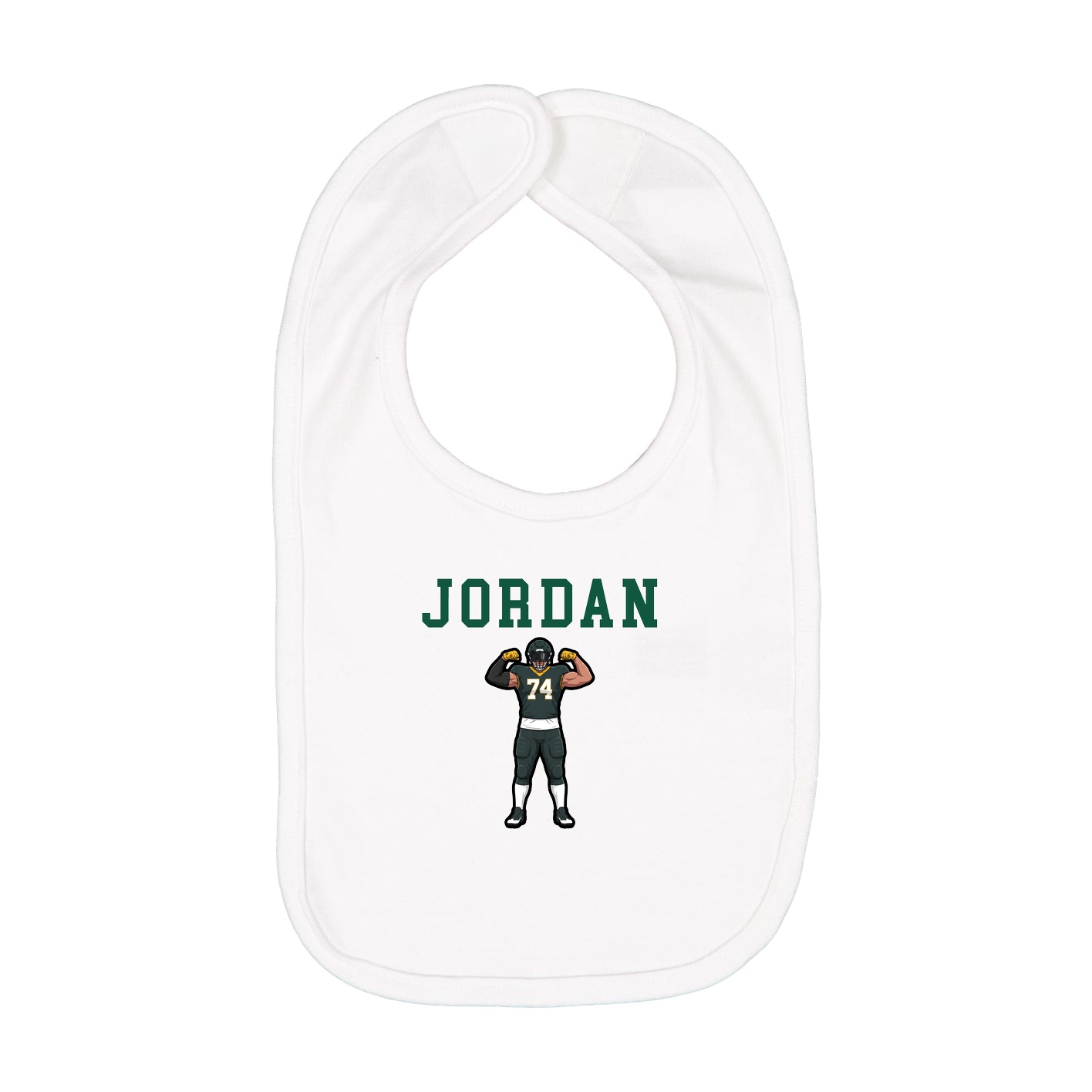 Infant Bib — Shirsey in White