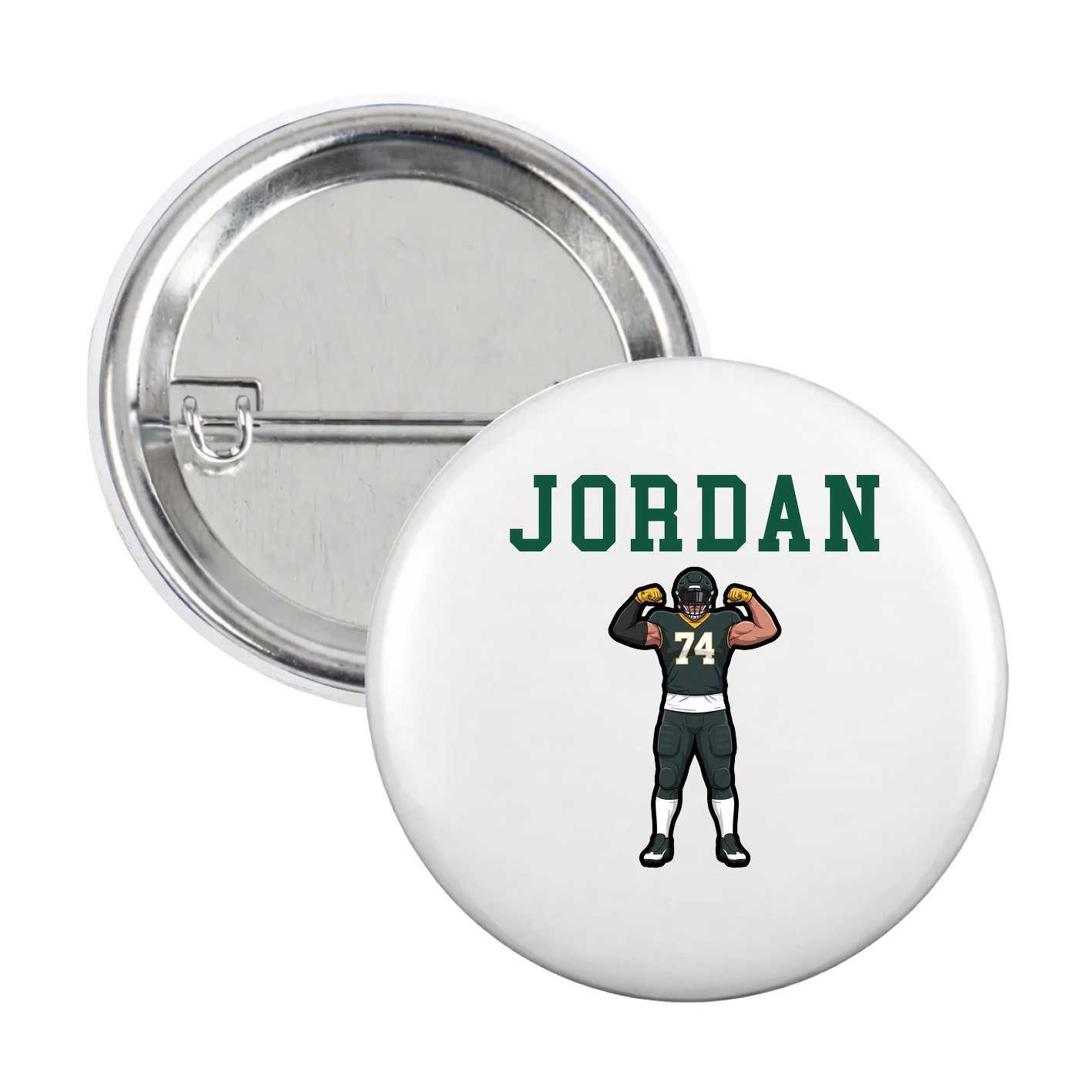 Game Day Button — Shirsey in White