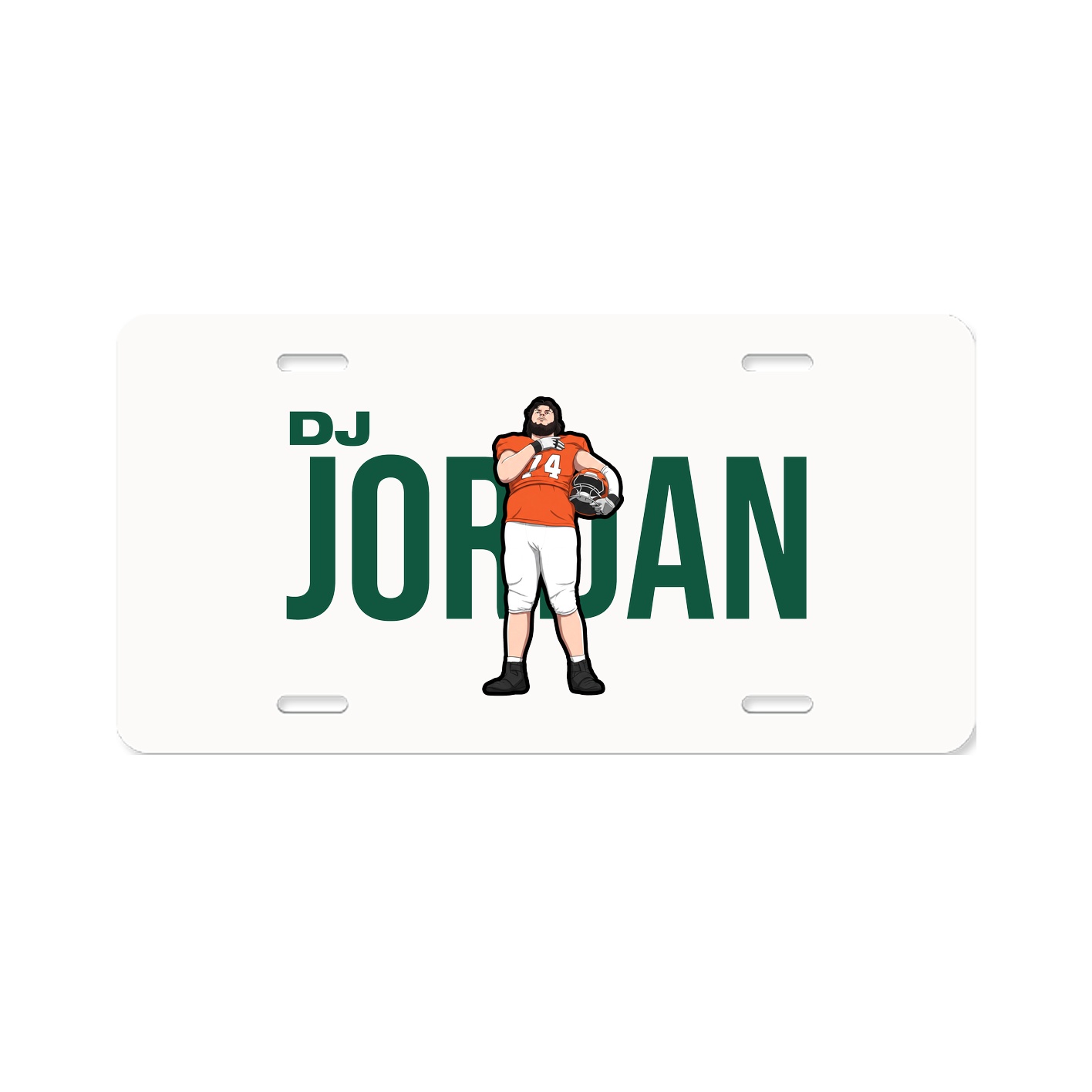License Plate — Player Name in Classic