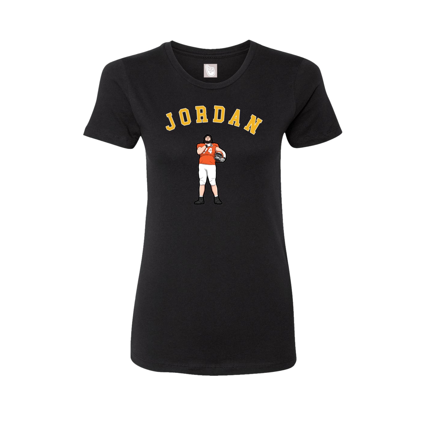 Fitted Women's Tee — Shirsey Arch in Black