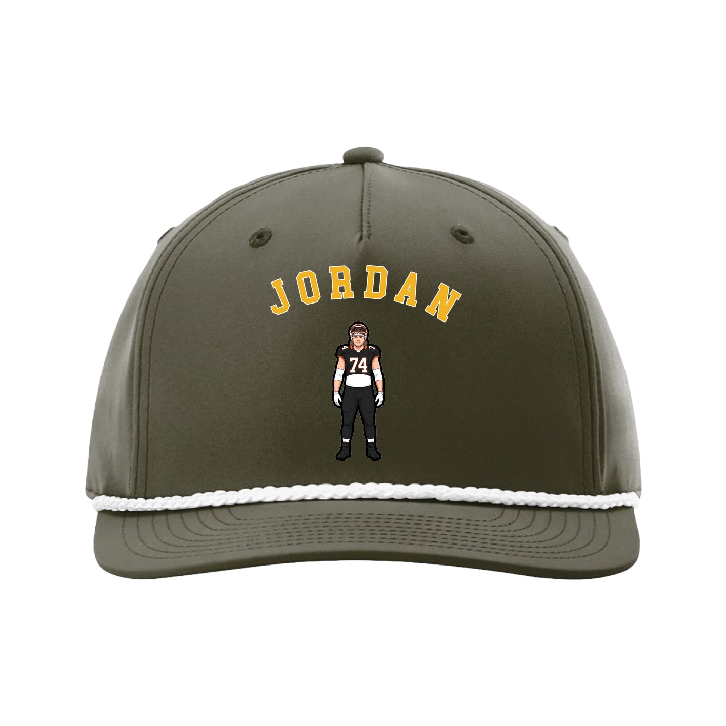 Five-Panel Classic Rope Cap — Shirsey Arch in Green