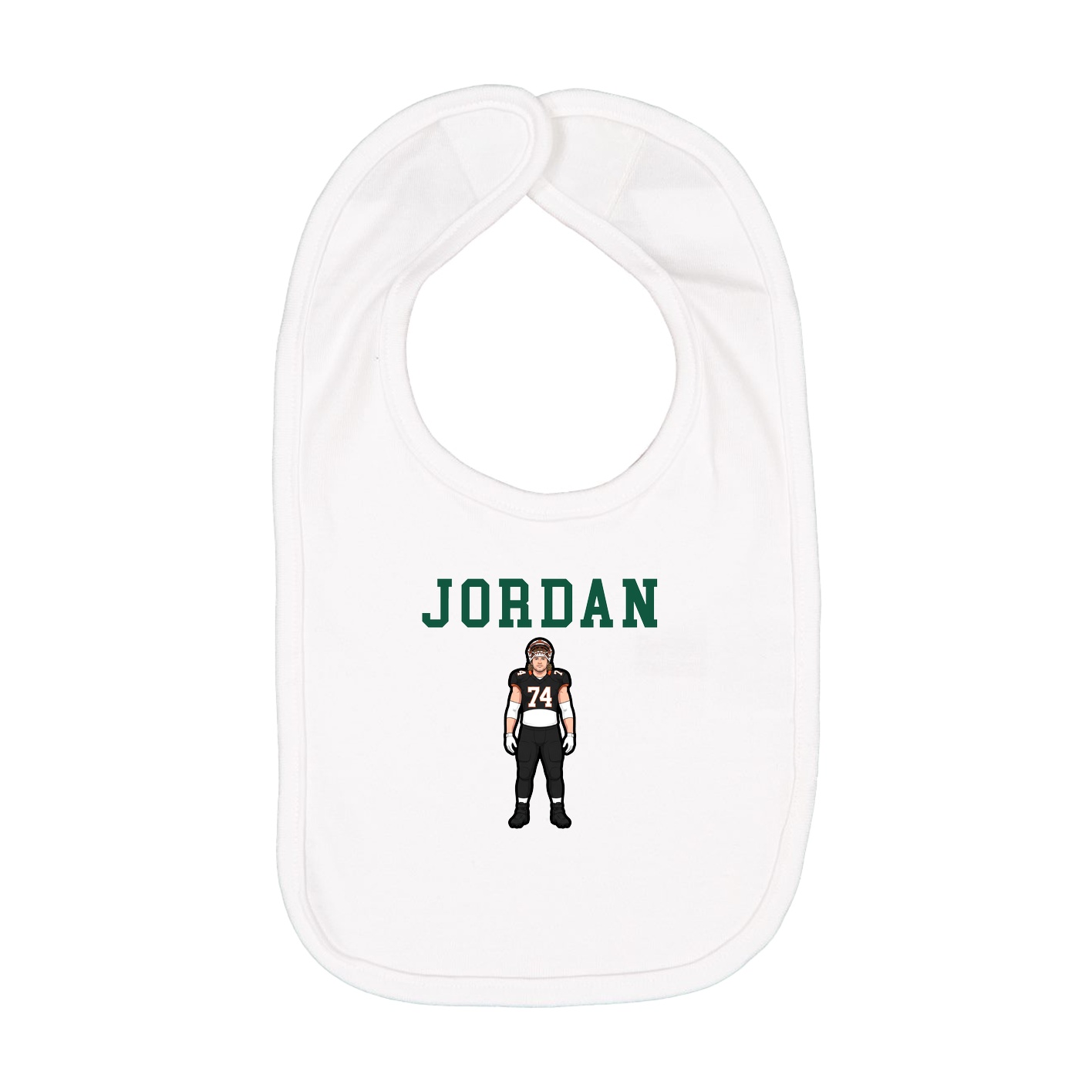 Infant Bib — Shirsey in White