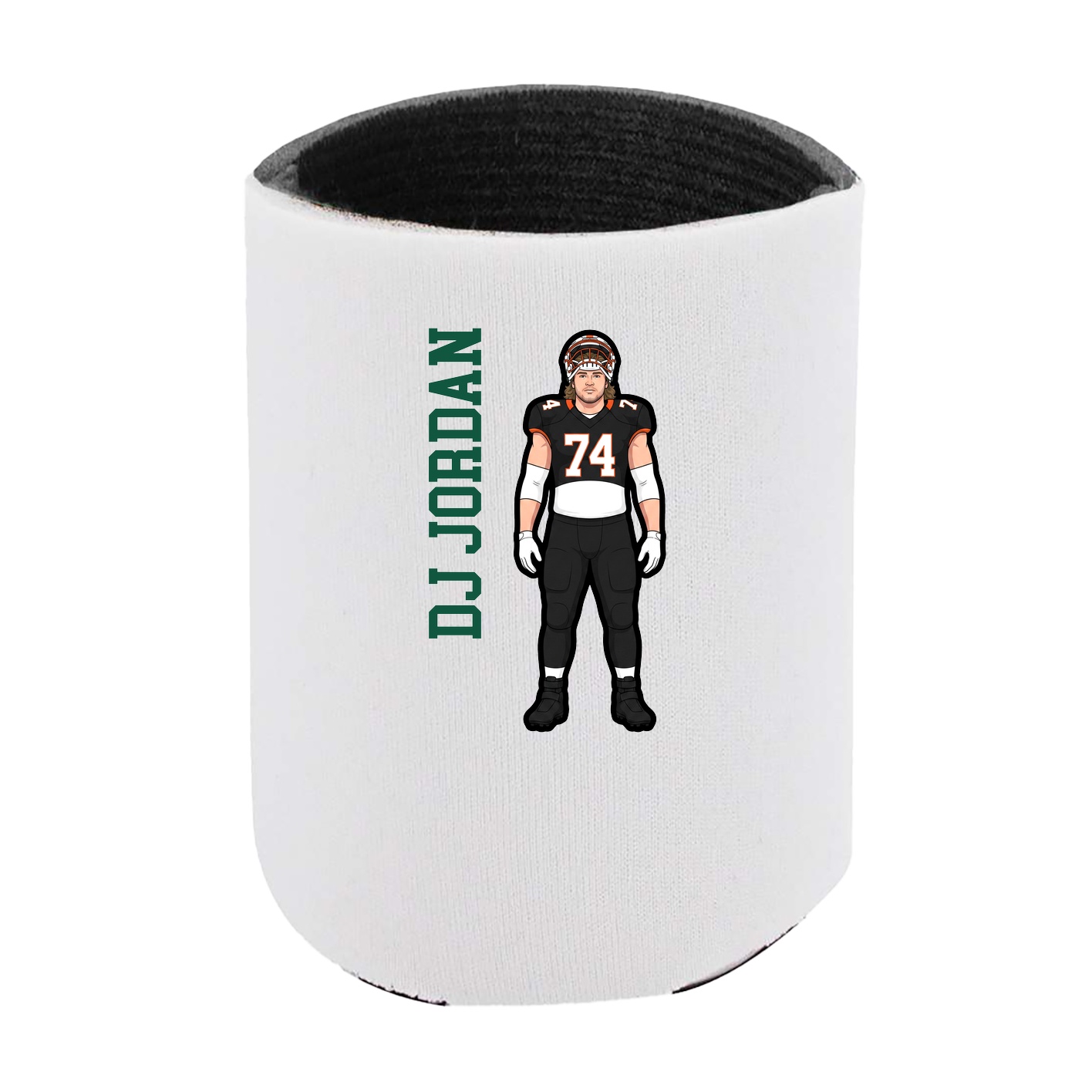 Can Holder — Name Vertical in White