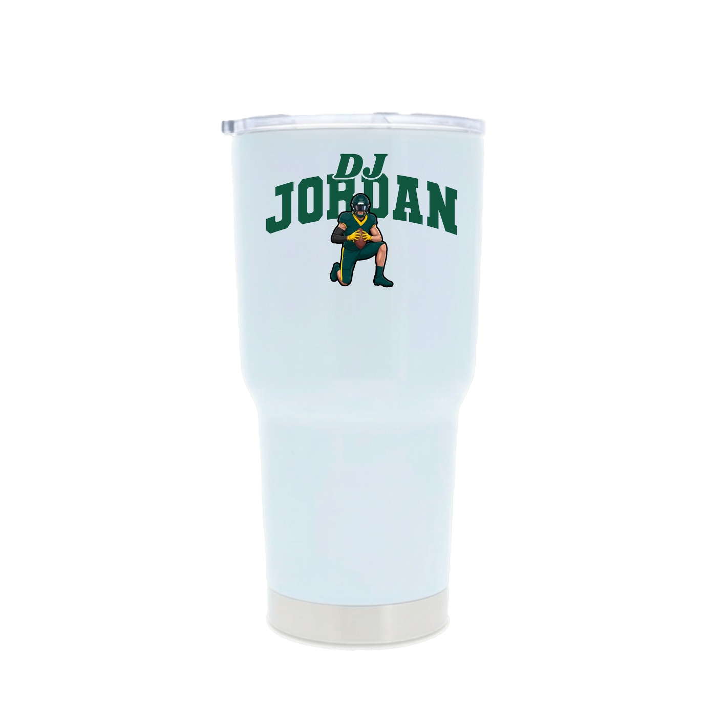 30oz Stainless Steel Tumbler — Signature Arch in White