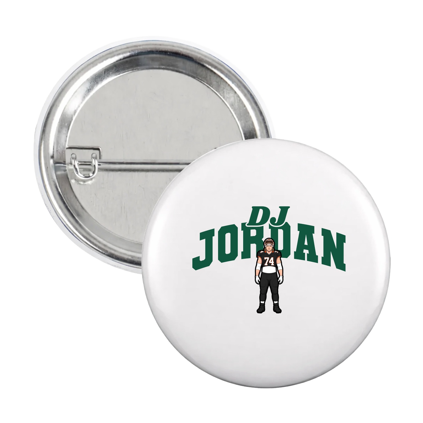Game Day Button — Signature Arch in White