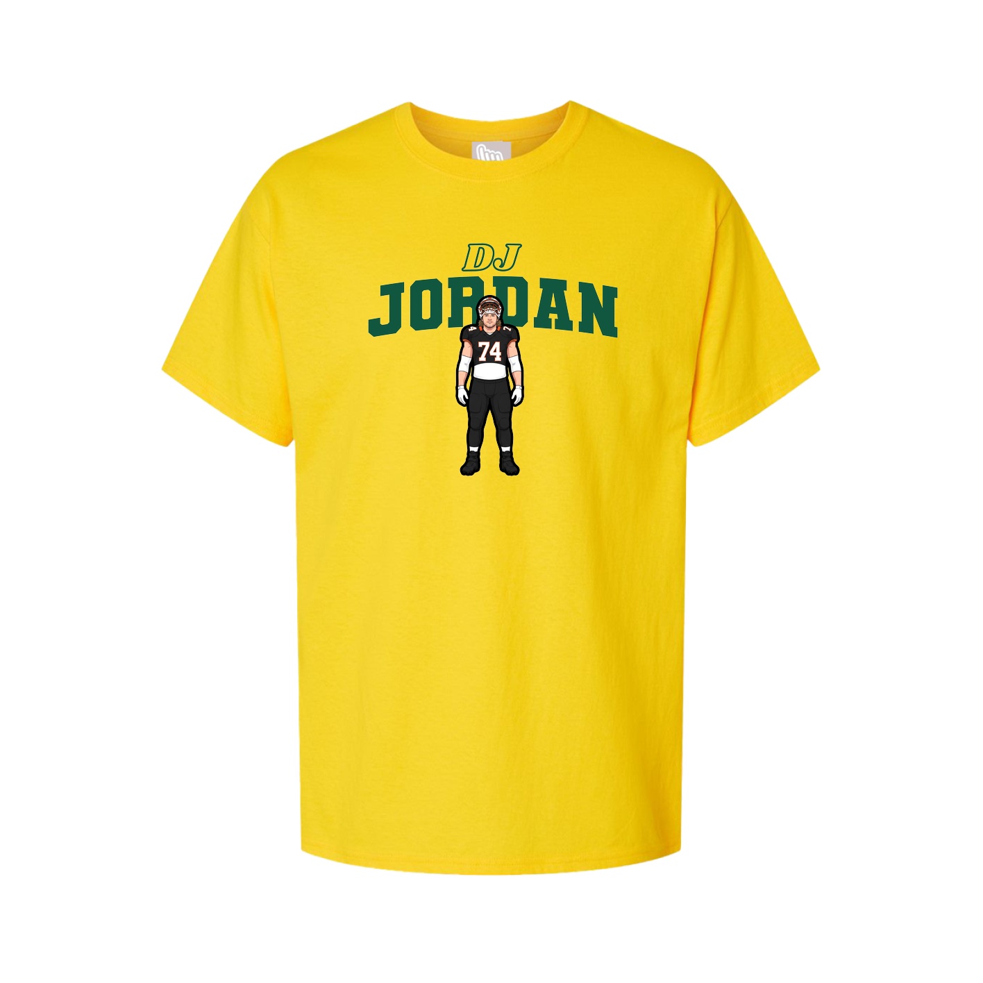 Youth Tee — Name Arch in Gold
