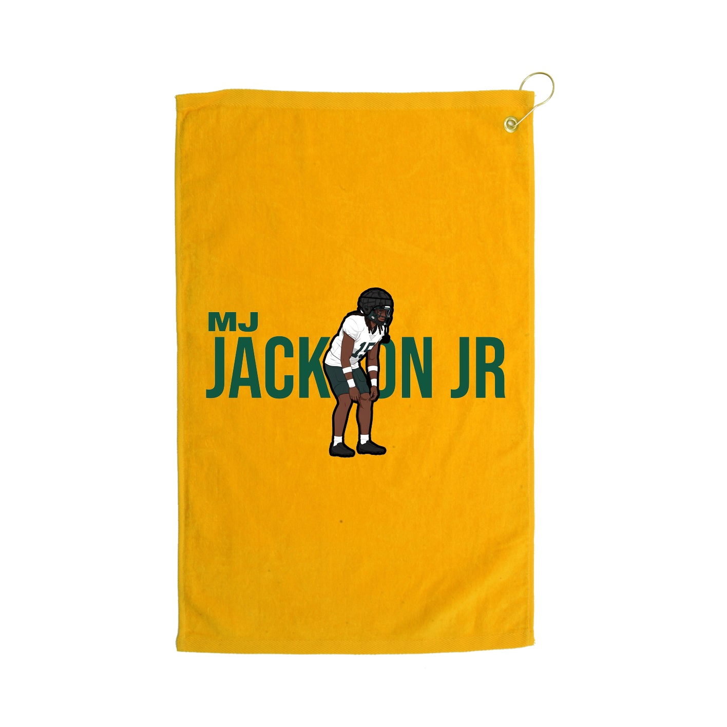 Golf Towel — Player Name in Gold