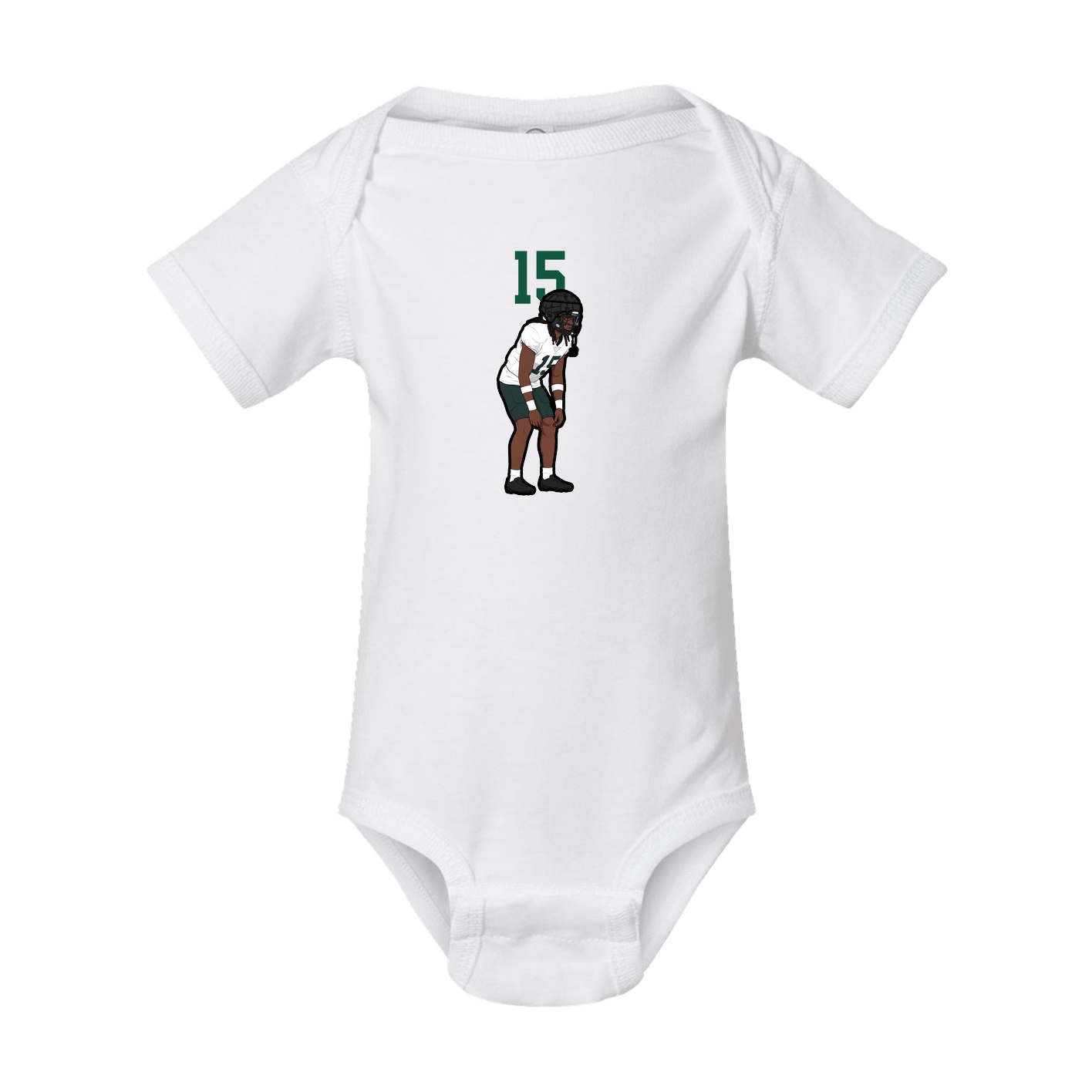 Baby Onesie — Number Top in White