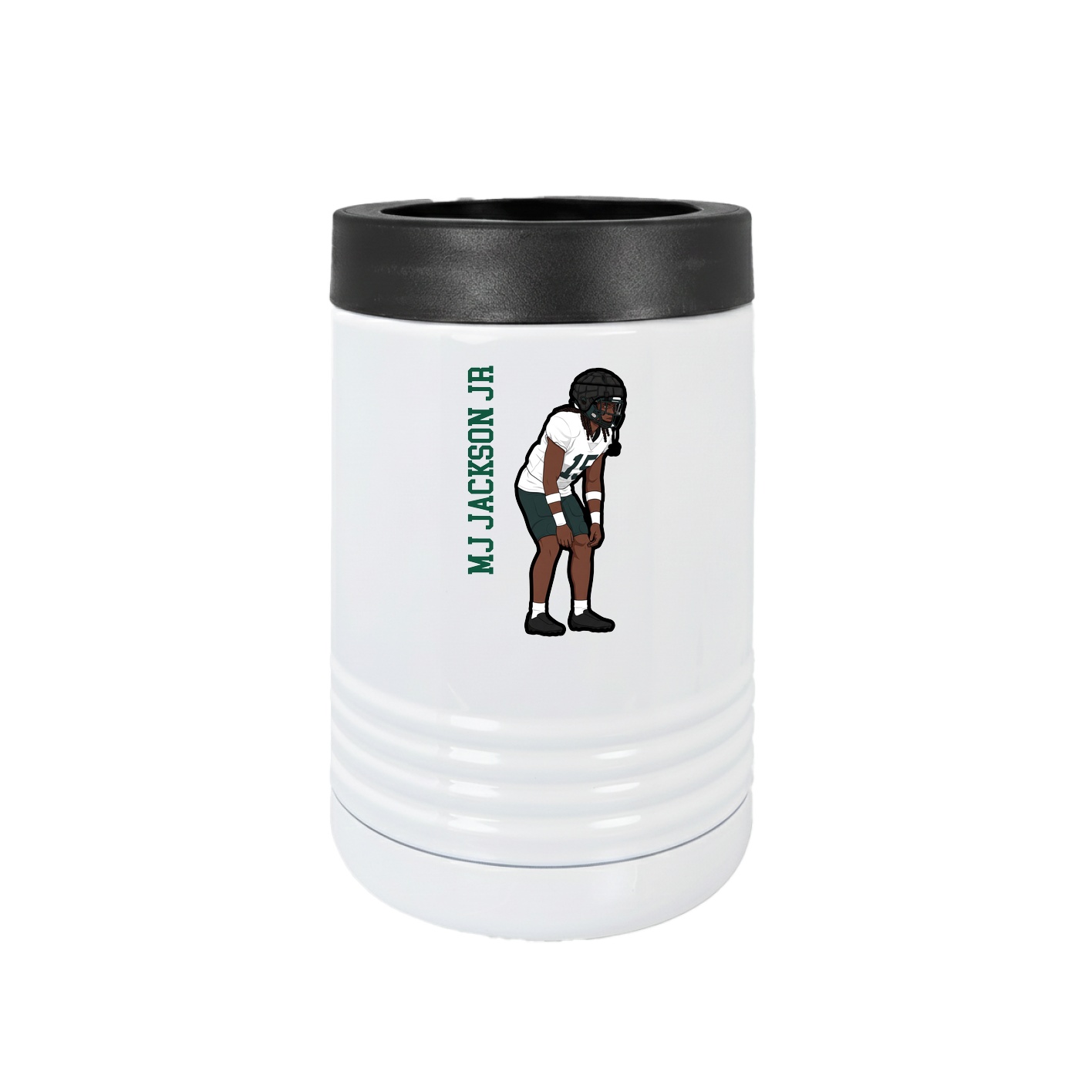 Beverage Holder — Name Vertical in White