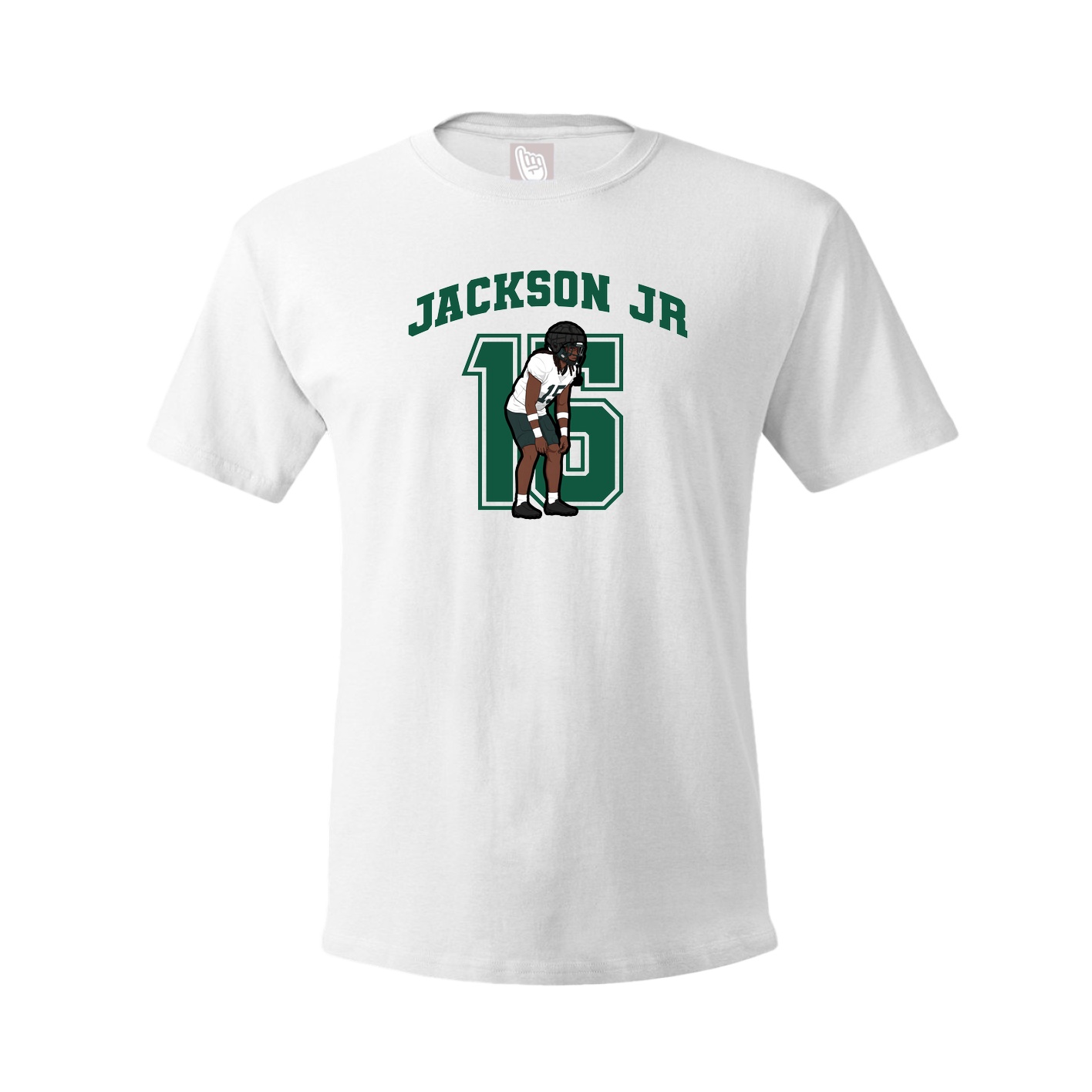 Youth Tee — Number in White