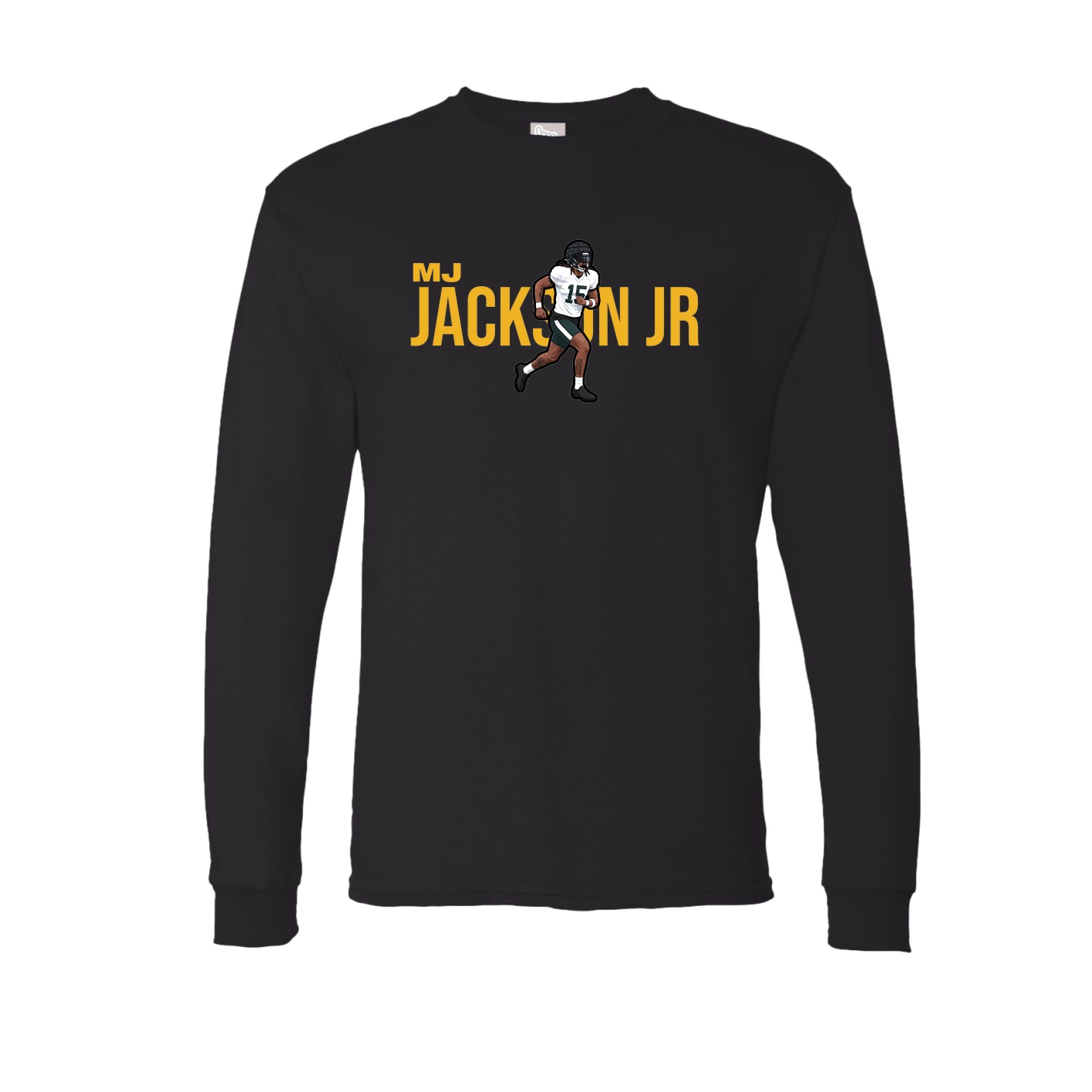 Long Sleeve Tee — Player Name in Black