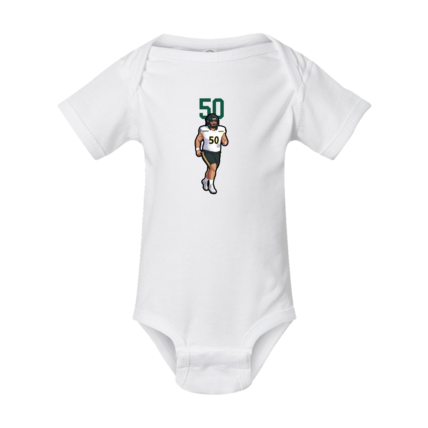 Baby Onesie — Number Top in White