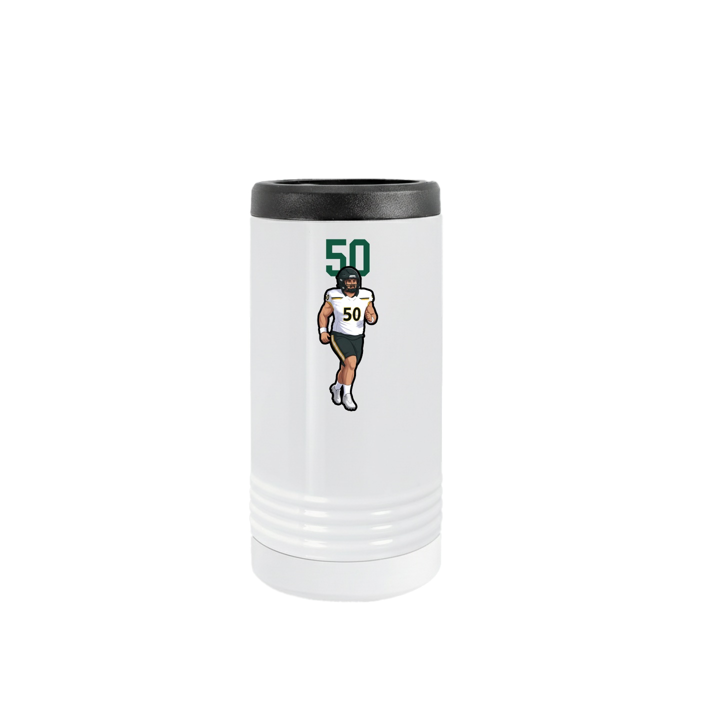 Slim Beverage Holder — Number Top in White