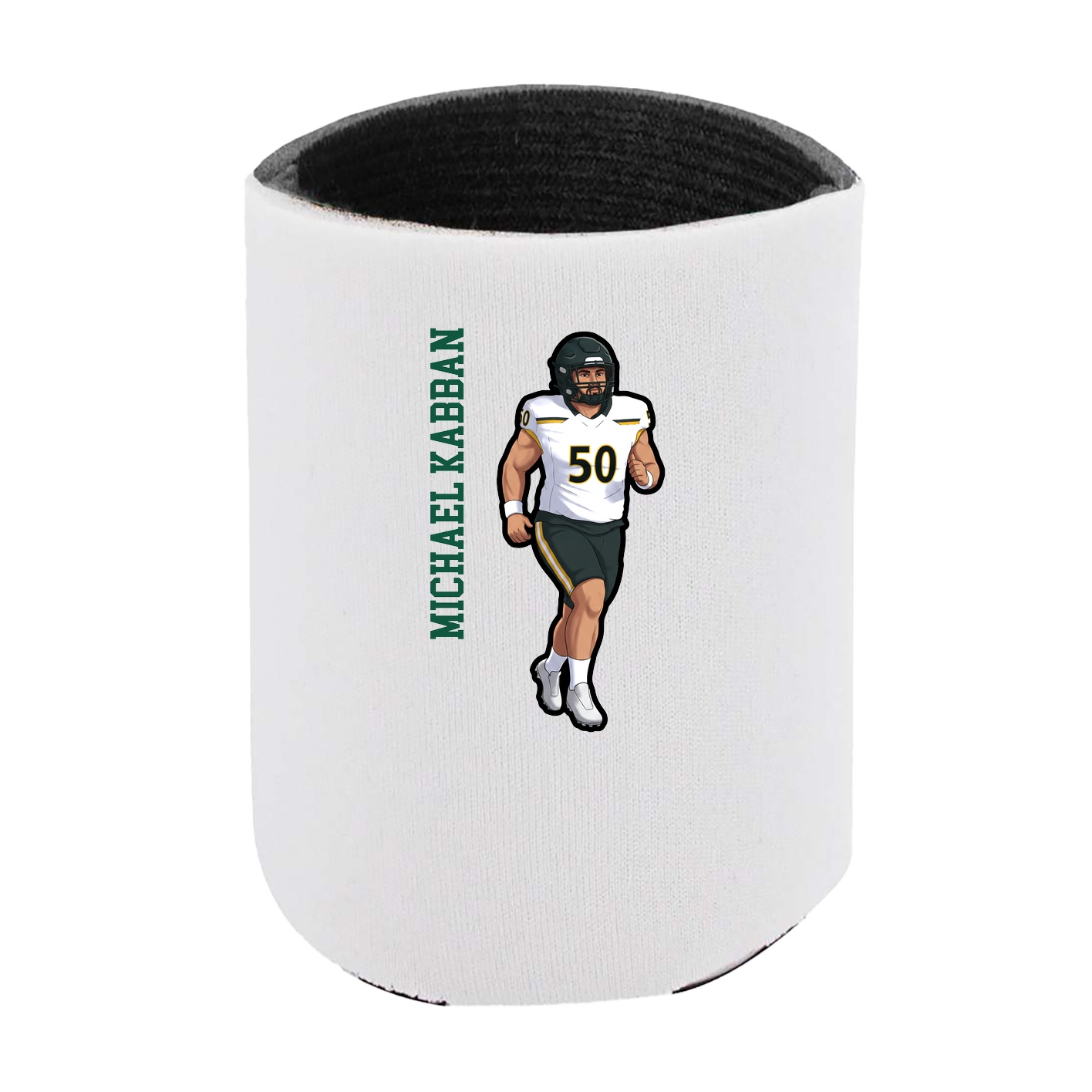Can Holder — Name Vertical in White