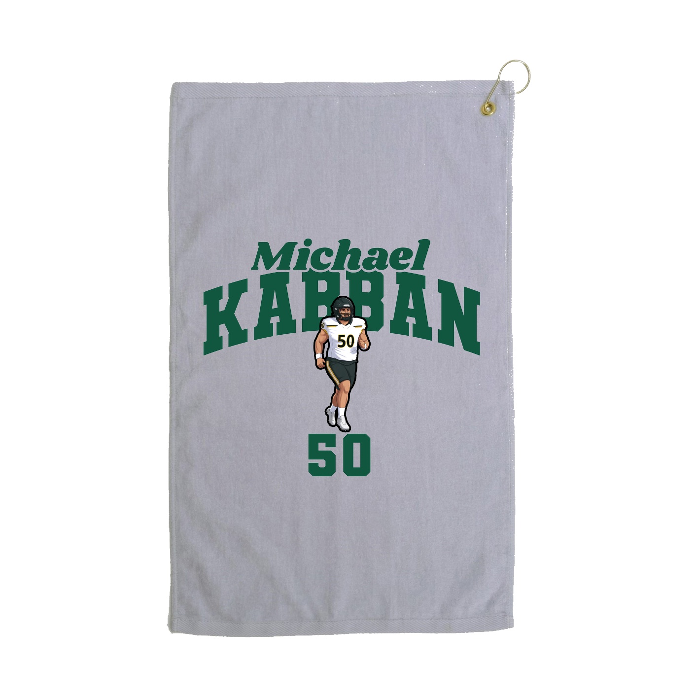 Golf Towel — Signature Arch in Grey