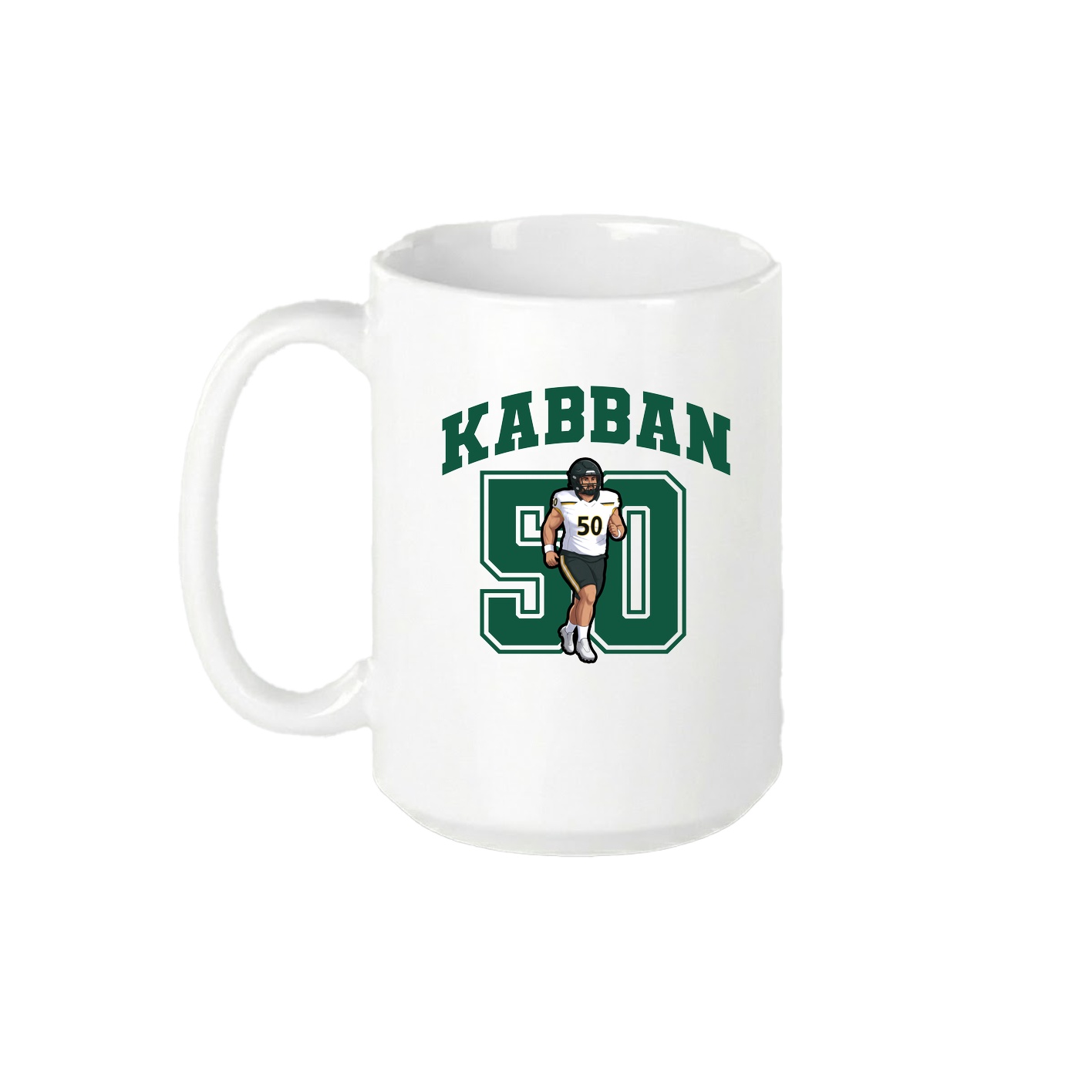 15oz Coffee Mug — Number in White