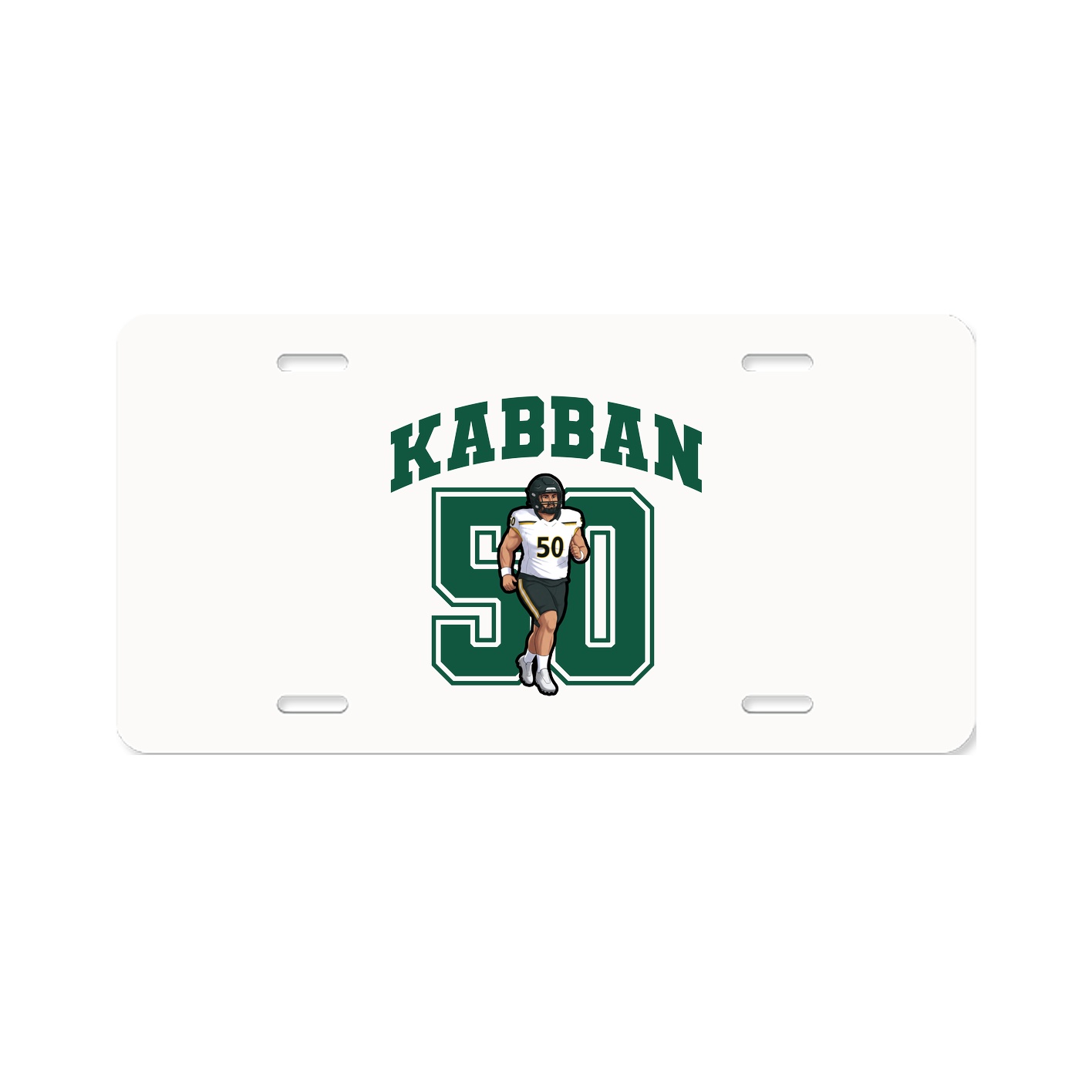 License Plate — Number in Classic