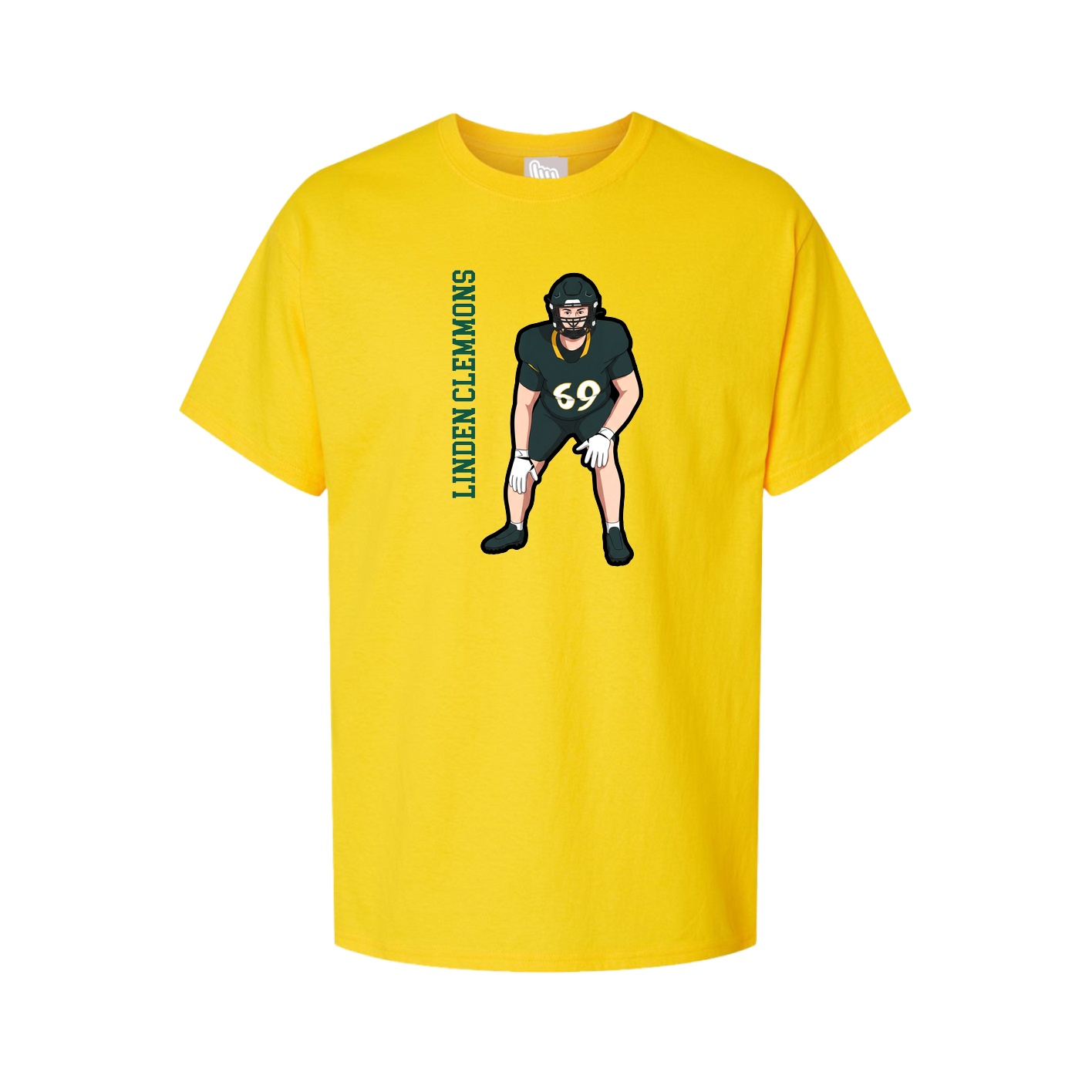 Tee — Name Vertical in Gold
