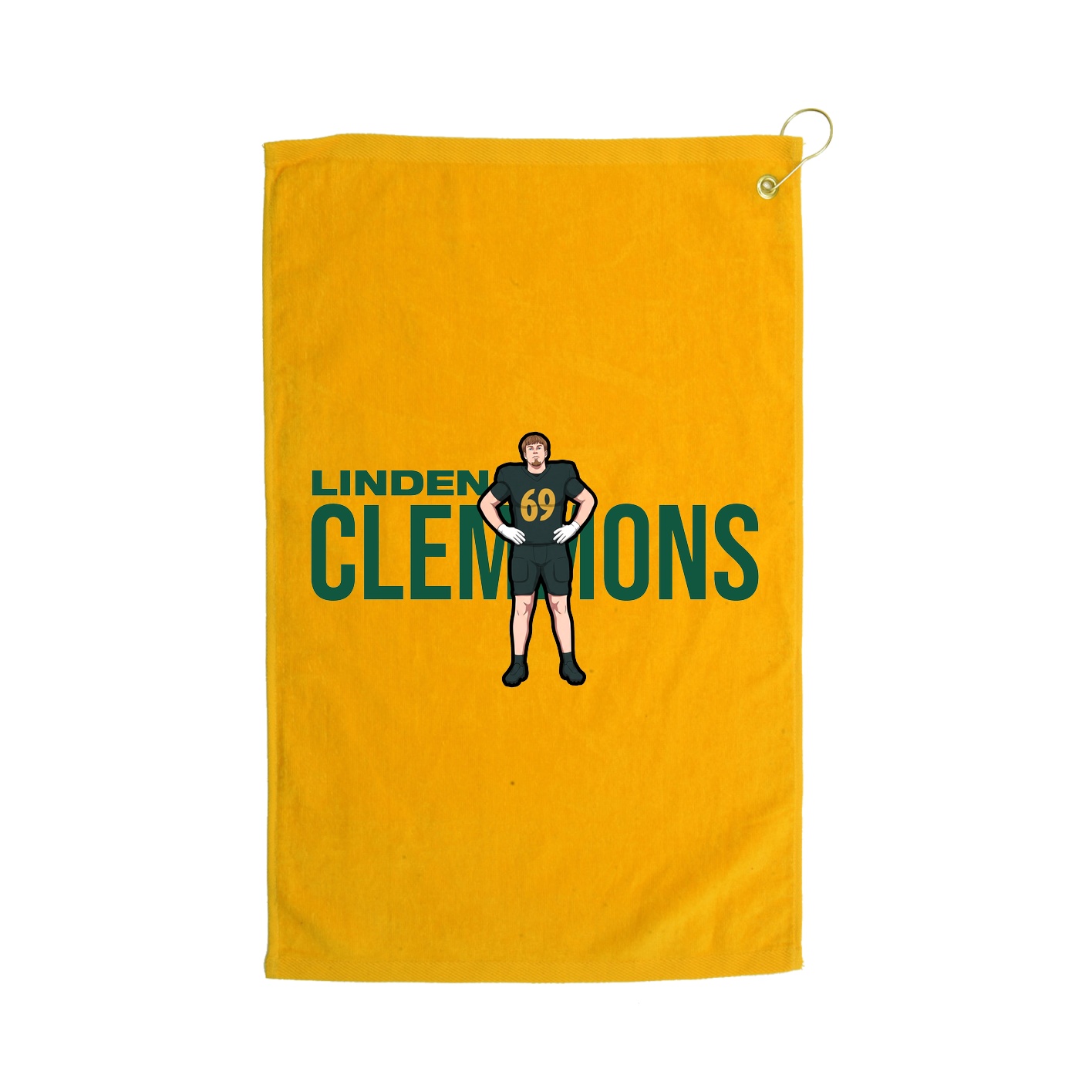 Golf Towel — Player Name in Gold