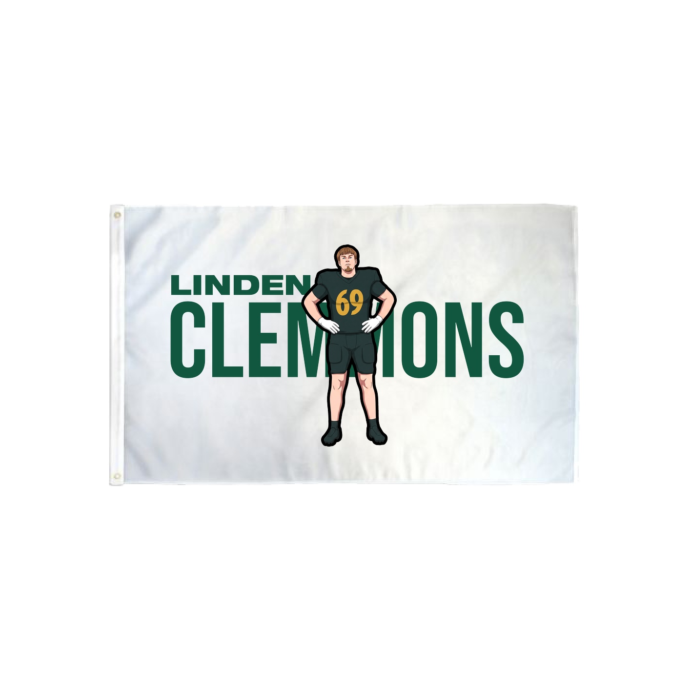 3x5 Flag — Player Name in Classic