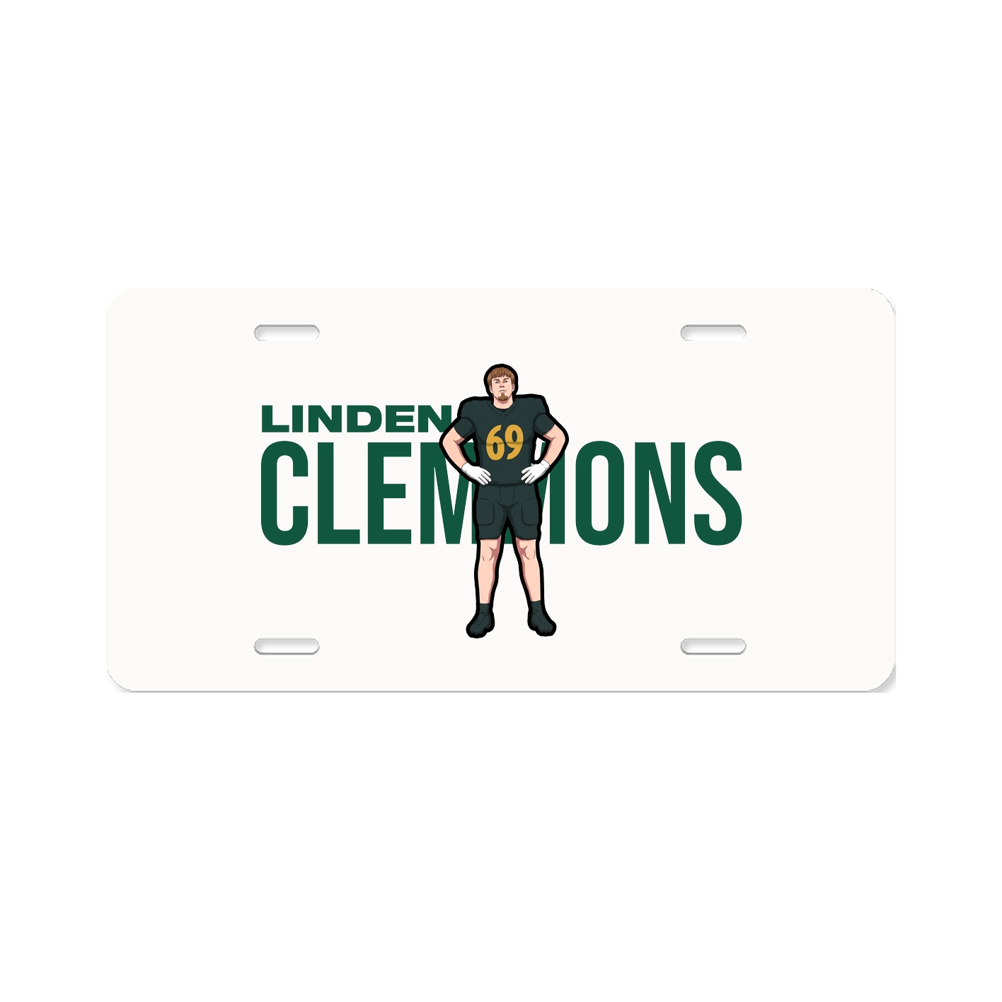 License Plate — Player Name in Classic