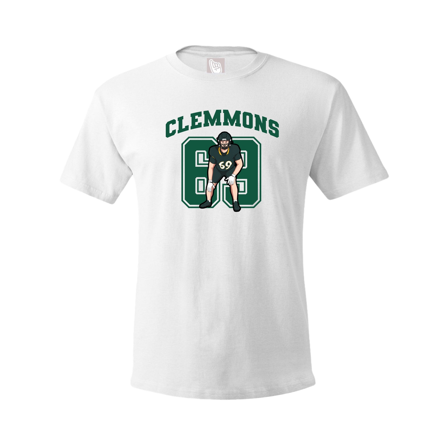 Youth Tee — Number in White