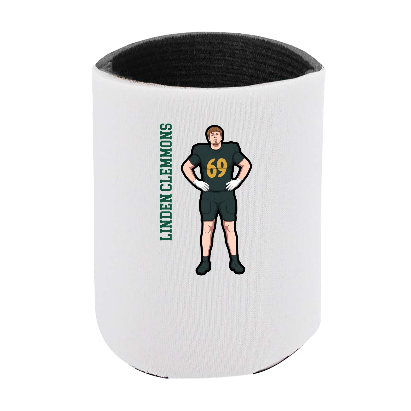 Can Holder — Name Vertical in White