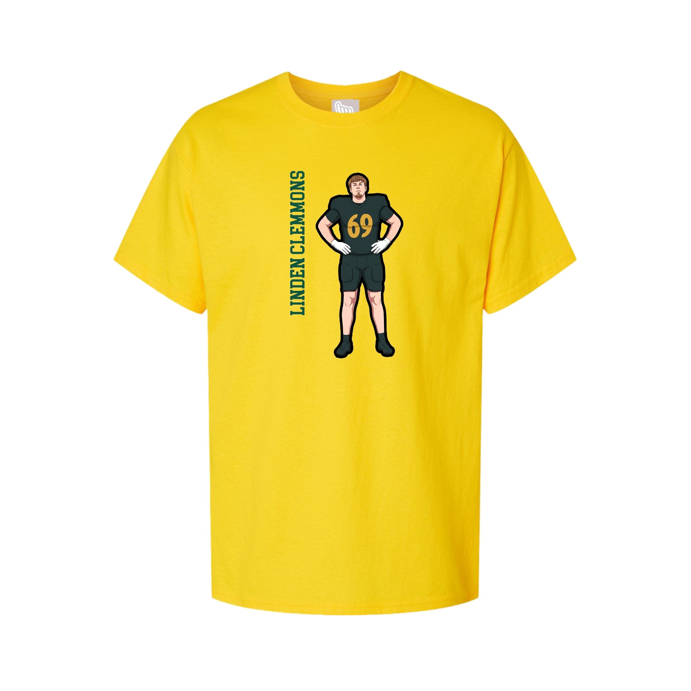 Tee — Name Vertical in Gold