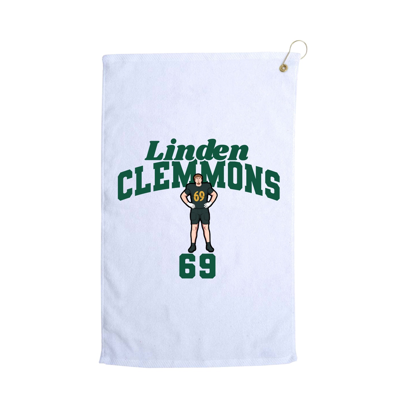 Golf Towel — Signature Arch in White