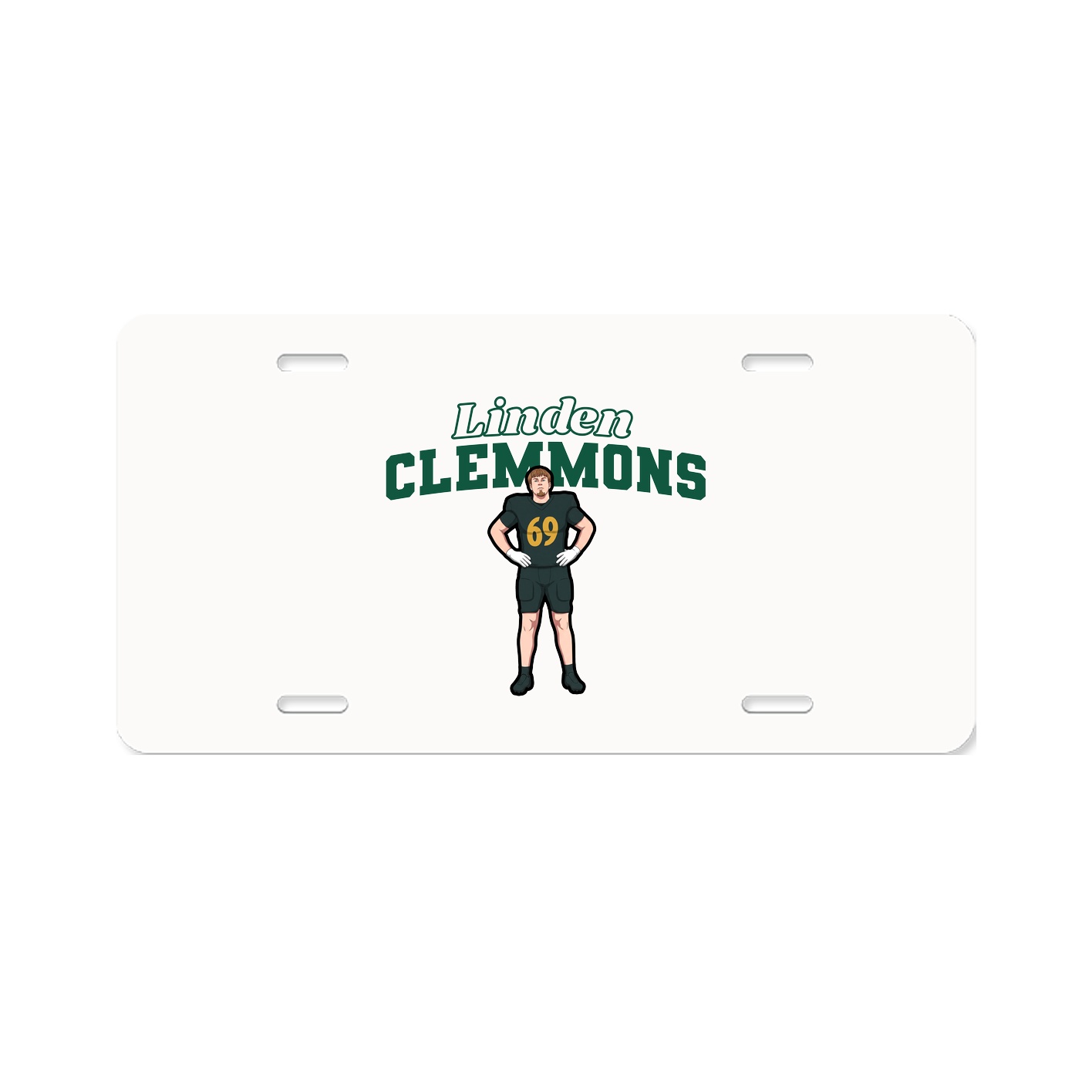 License Plate — Name Arch in Classic