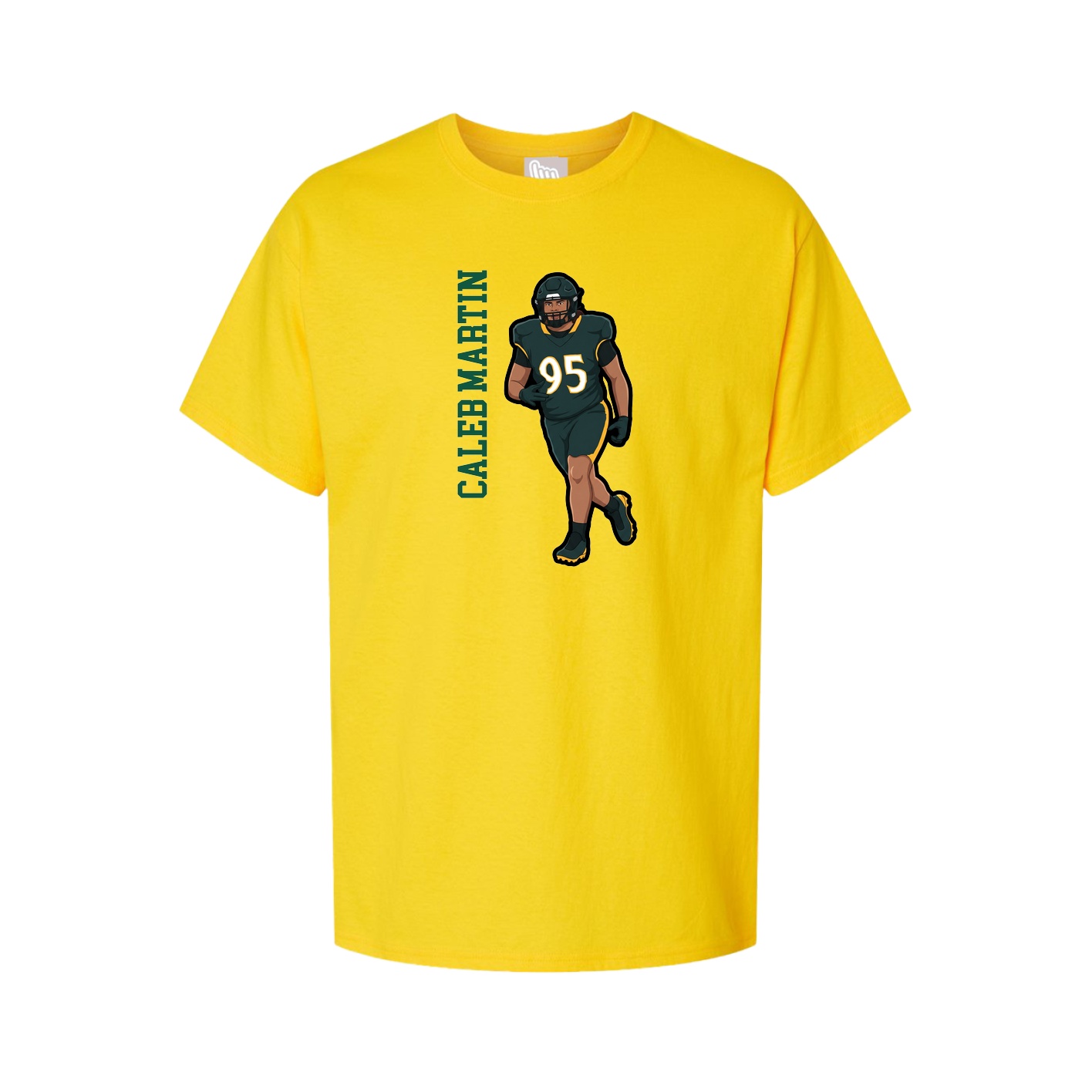 Youth Tee — Name Vertical in Gold