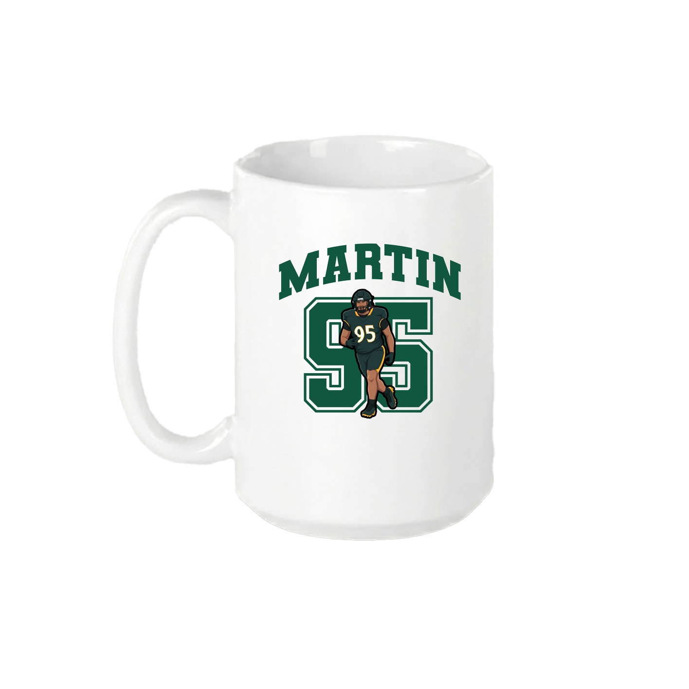 15oz Coffee Mug — Number in White