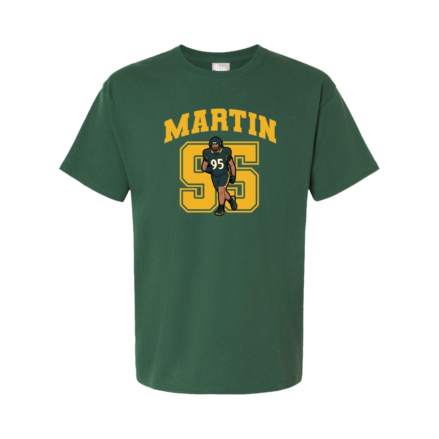 Youth Tee — Number in Green
