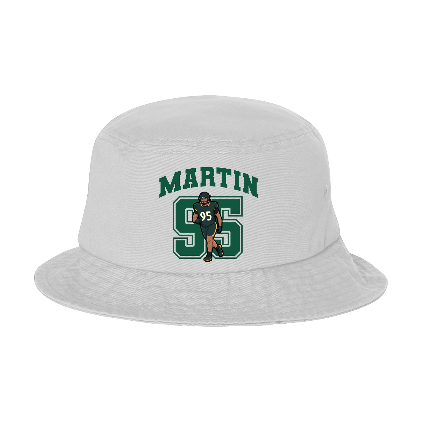 Bucket Cap — Number in White