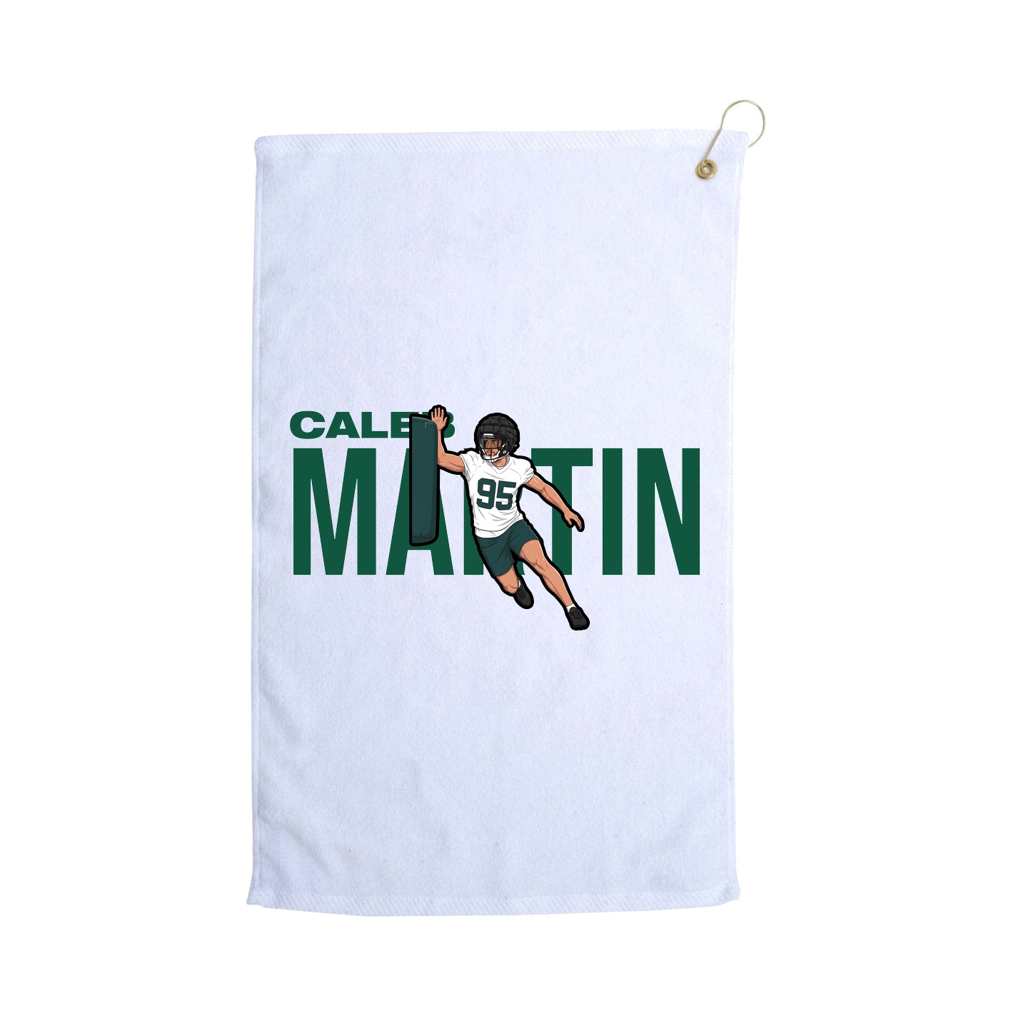 Golf Towel — Player Name in White