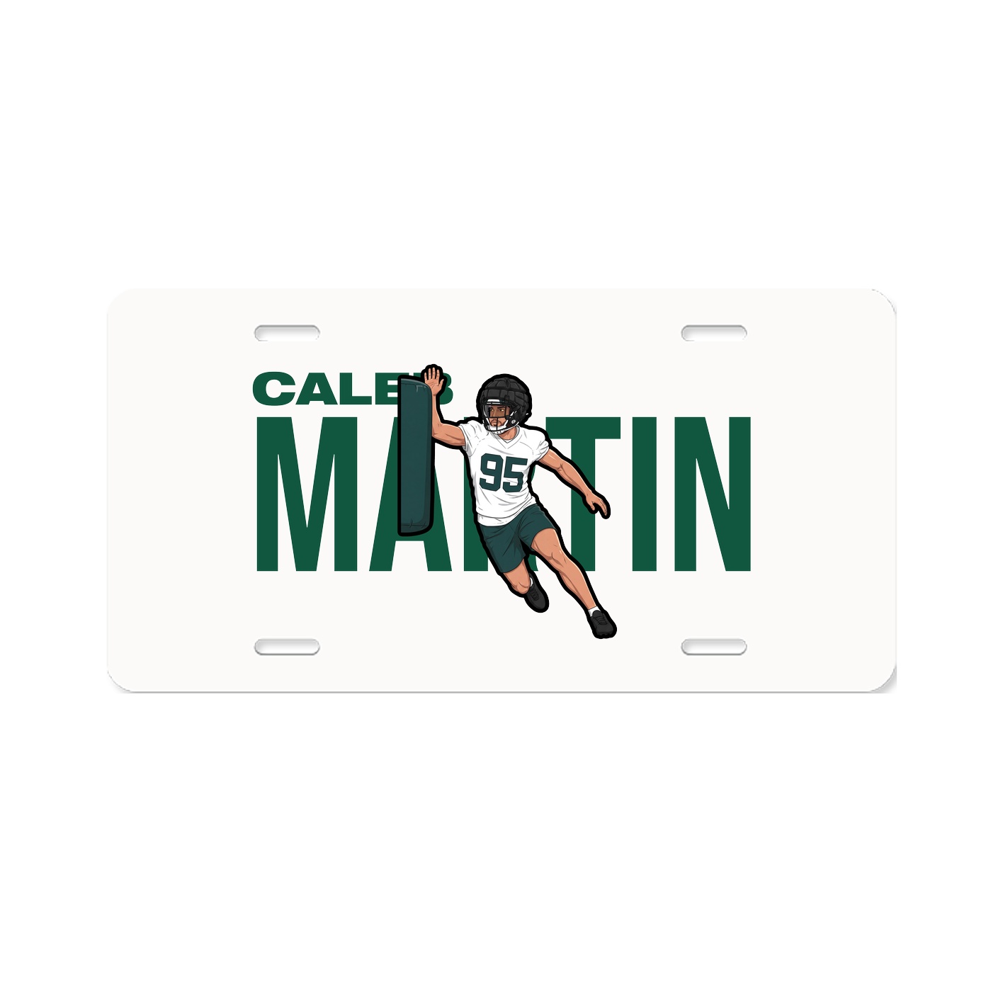 License Plate — Player Name in Classic