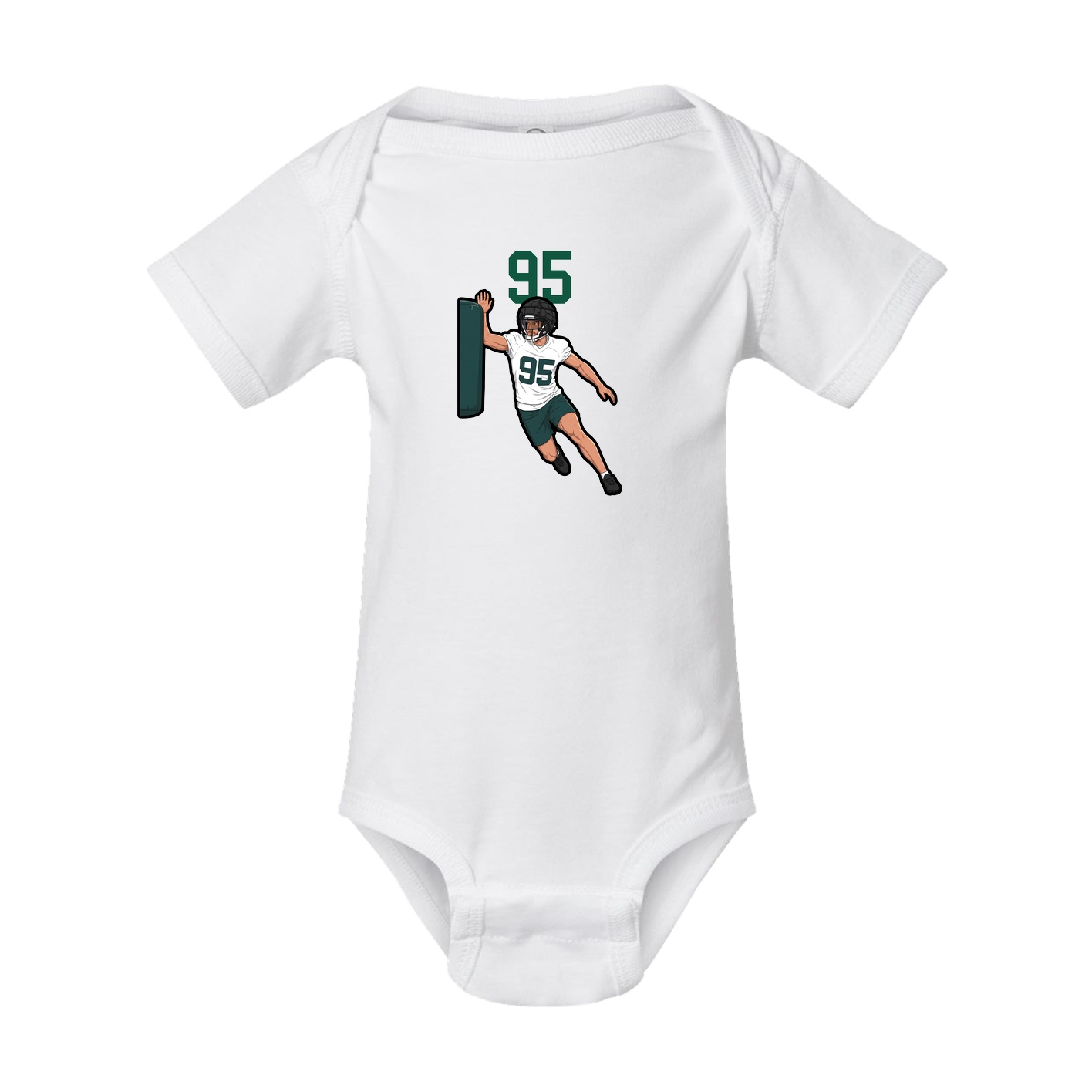 Baby Onesie — Number Top in White