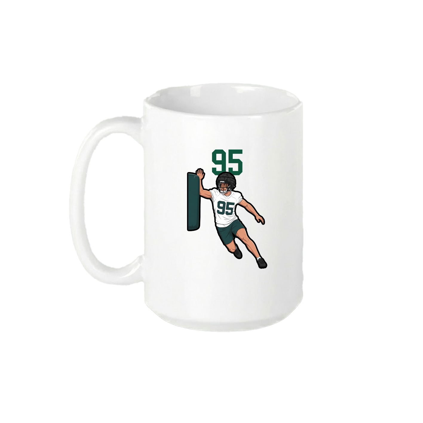 15oz Coffee Mug — Number Top in White