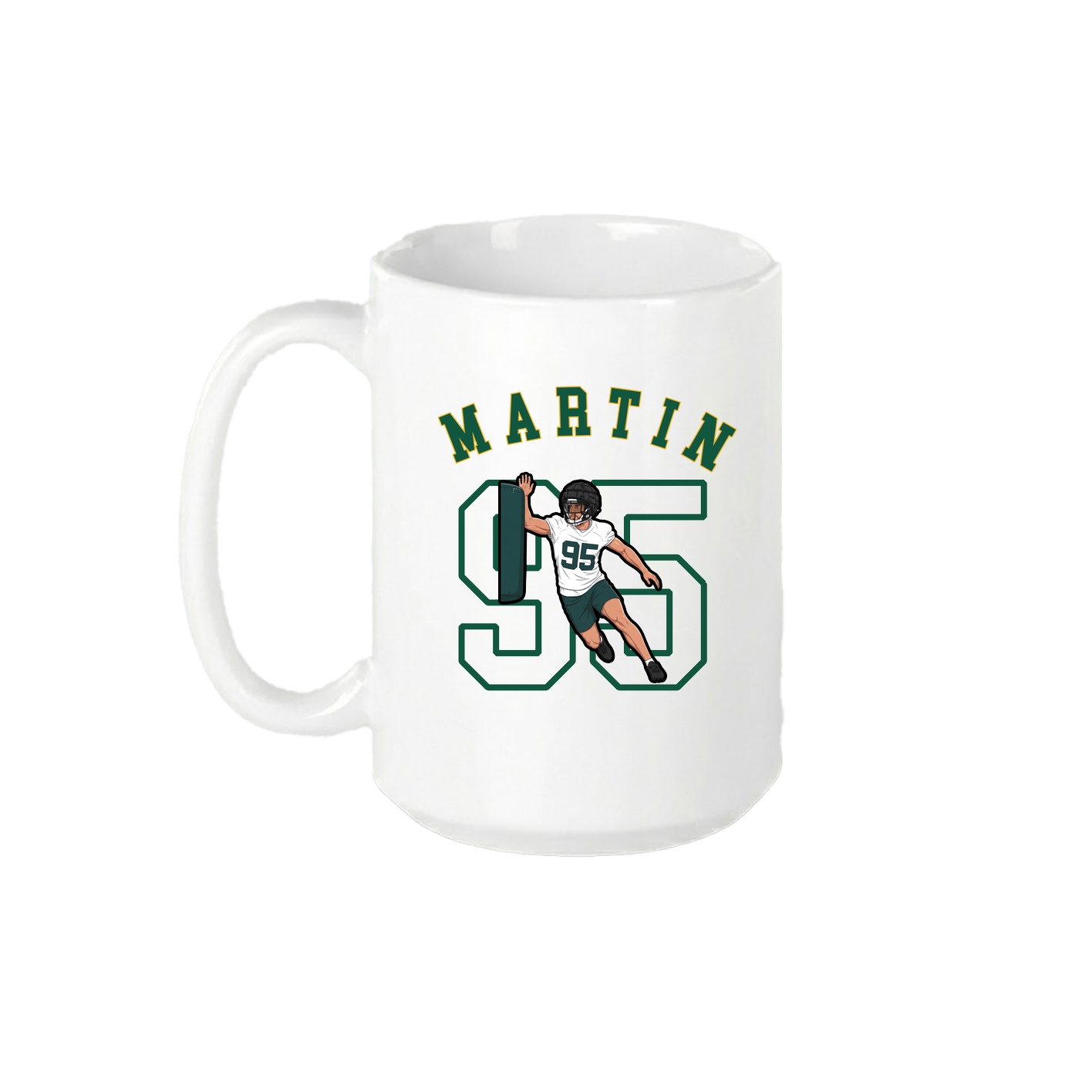 15oz Coffee Mug — Shirsey Arch in White