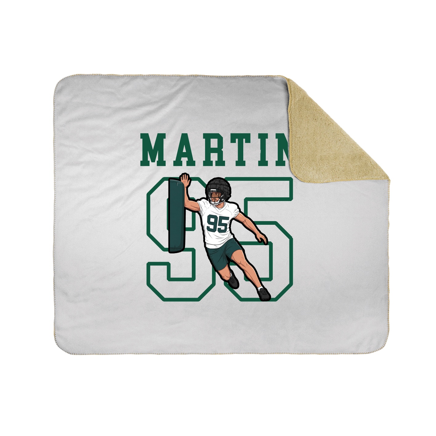 Throw Blanket — Shirsey in White