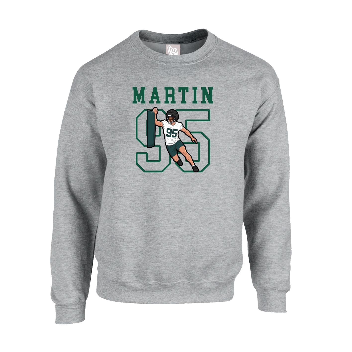 Fleece Crew — Shirsey in Grey