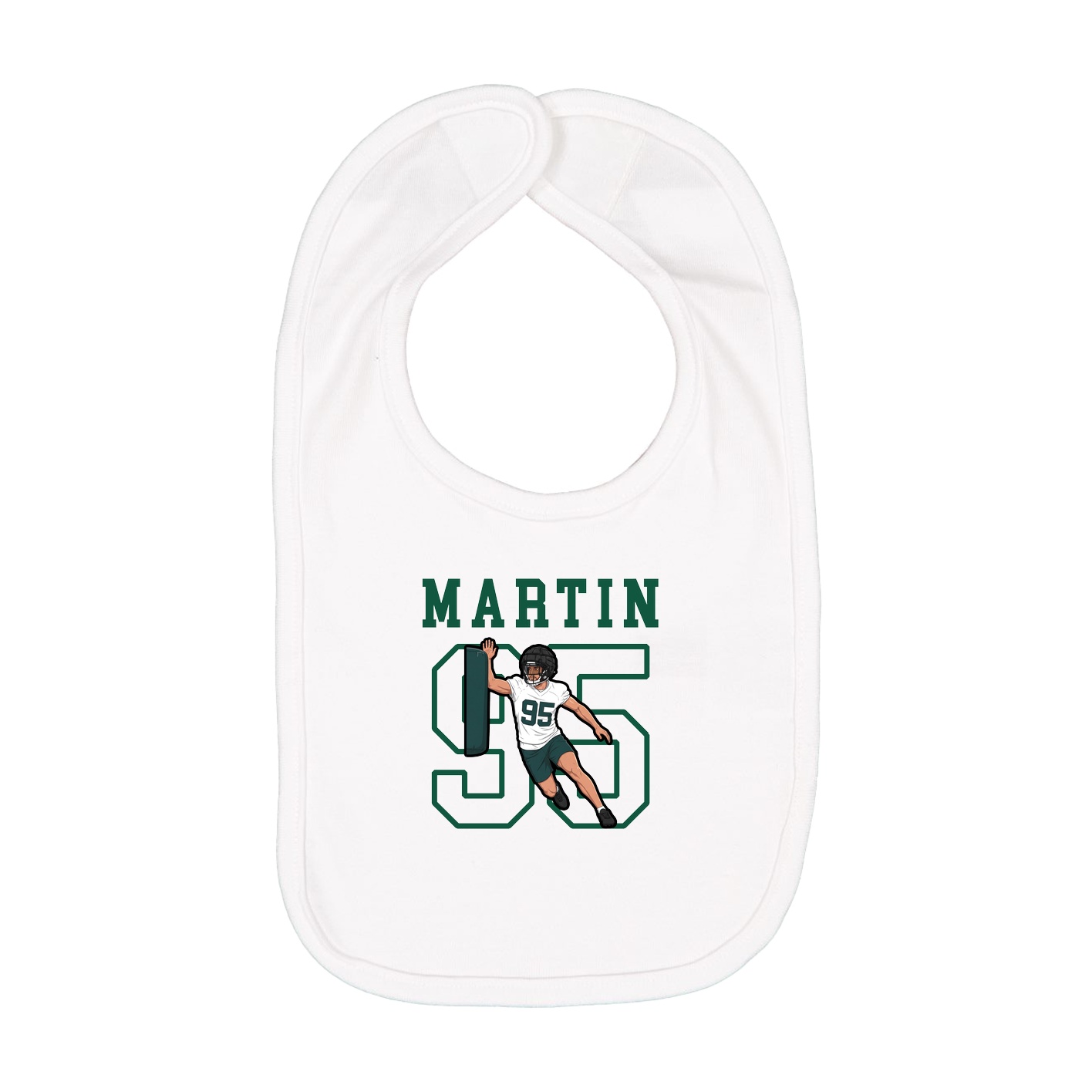 Infant Bib — Shirsey in White