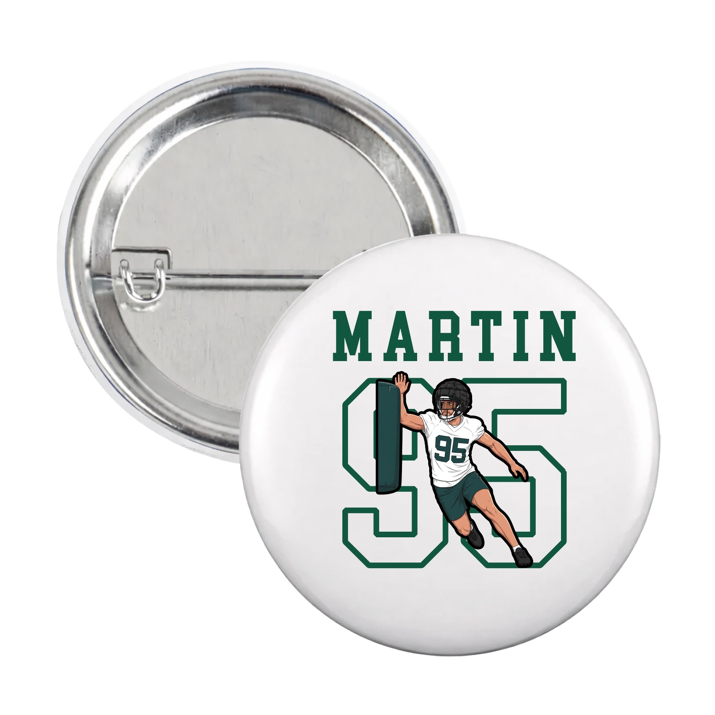 Game Day Button — Shirsey in White