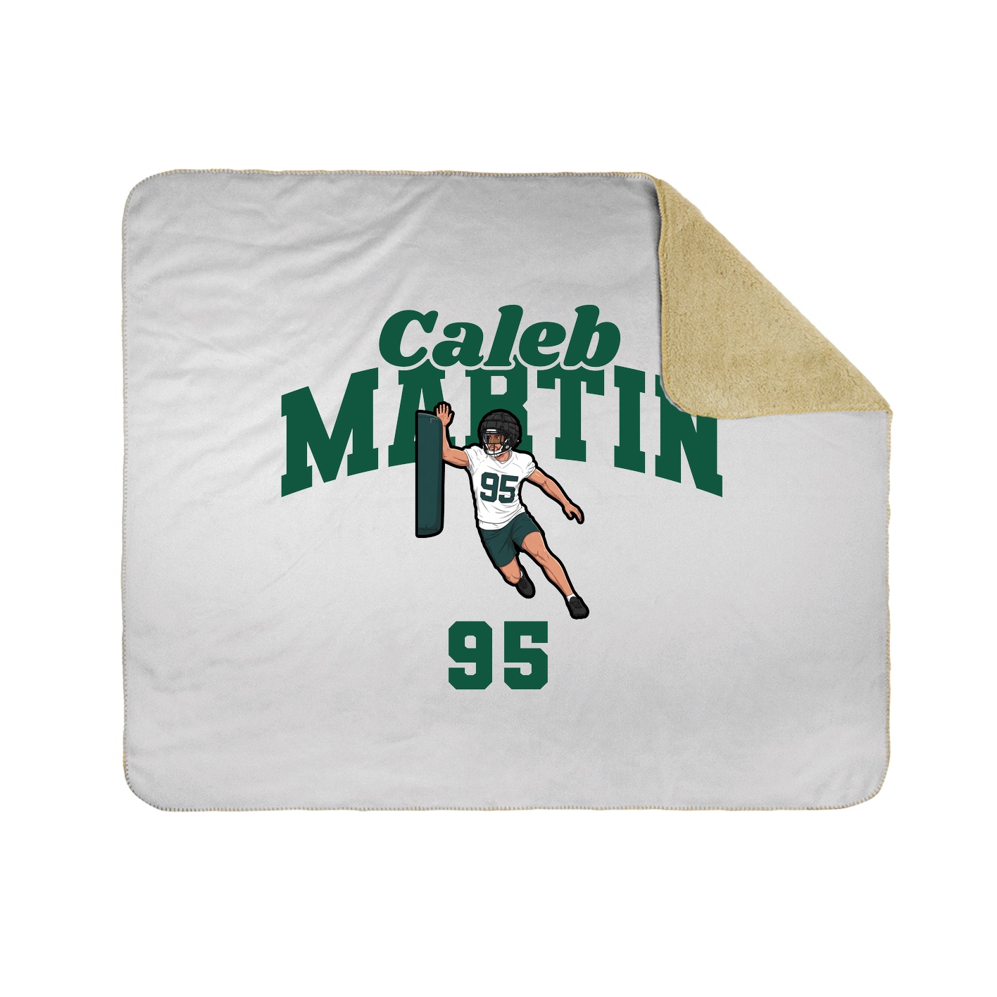 Throw Blanket — Signature Arch in White
