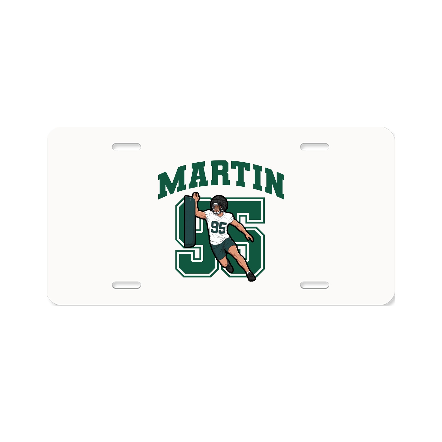 License Plate — Number in Classic