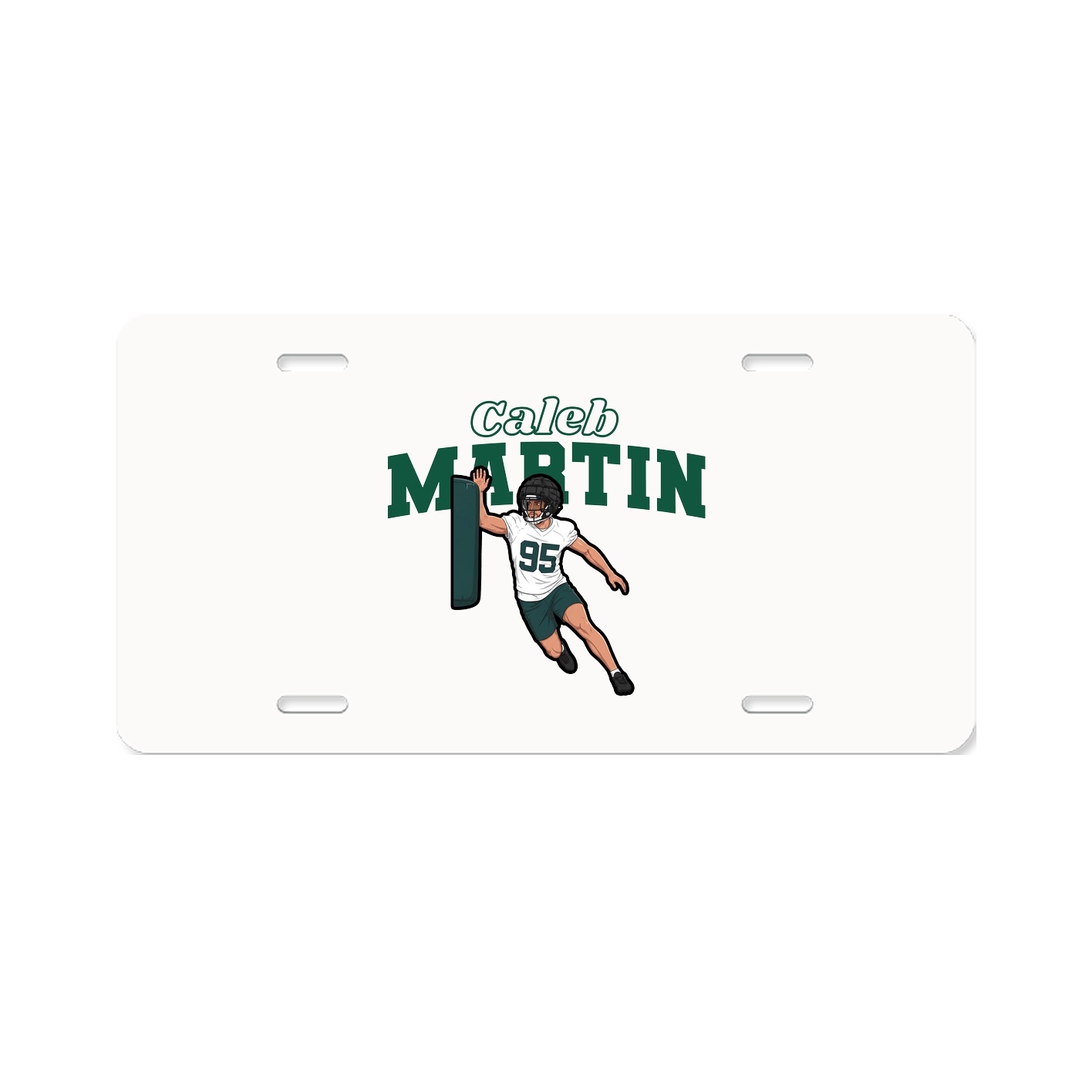 License Plate — Name Arch in Classic