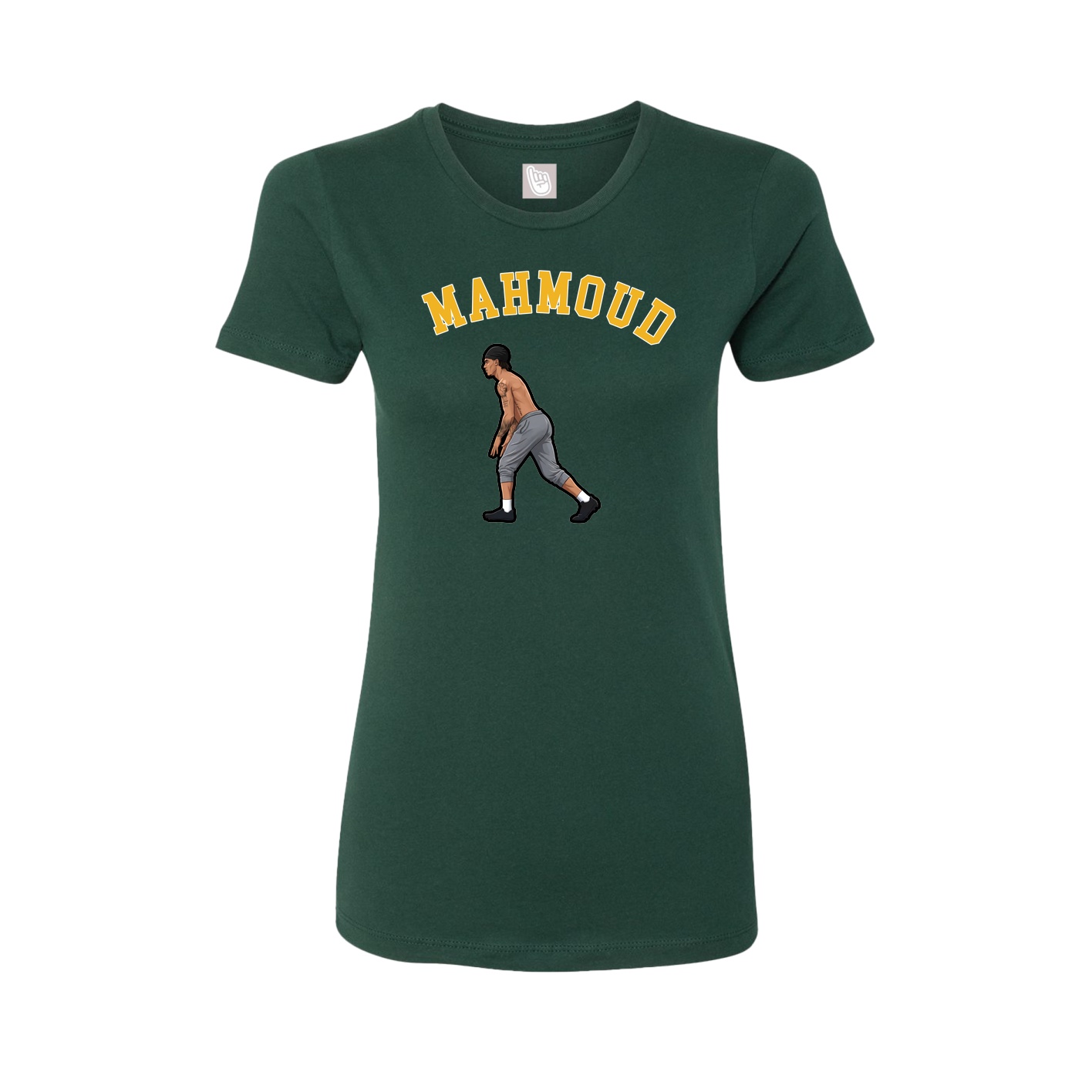 Fitted Women's Tee — Shirsey Arch in Green