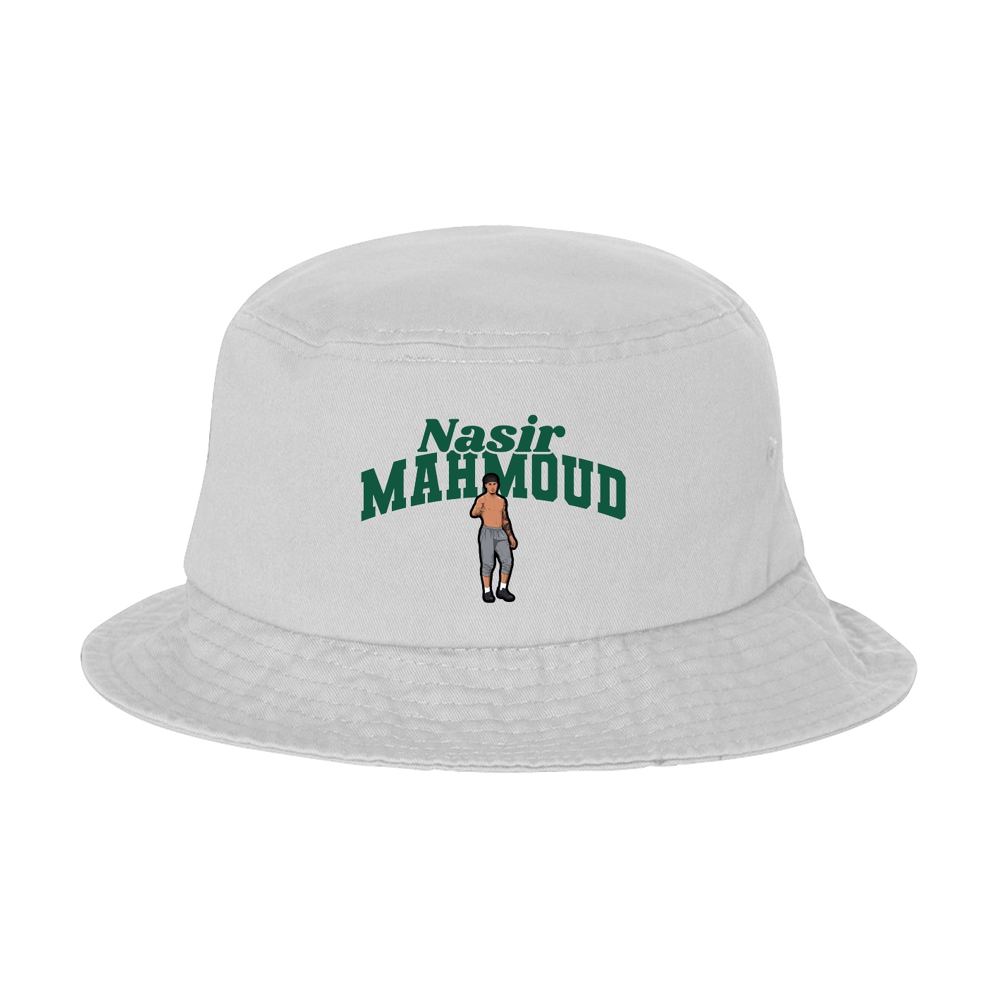 Bucket Cap — Signature Arch in White