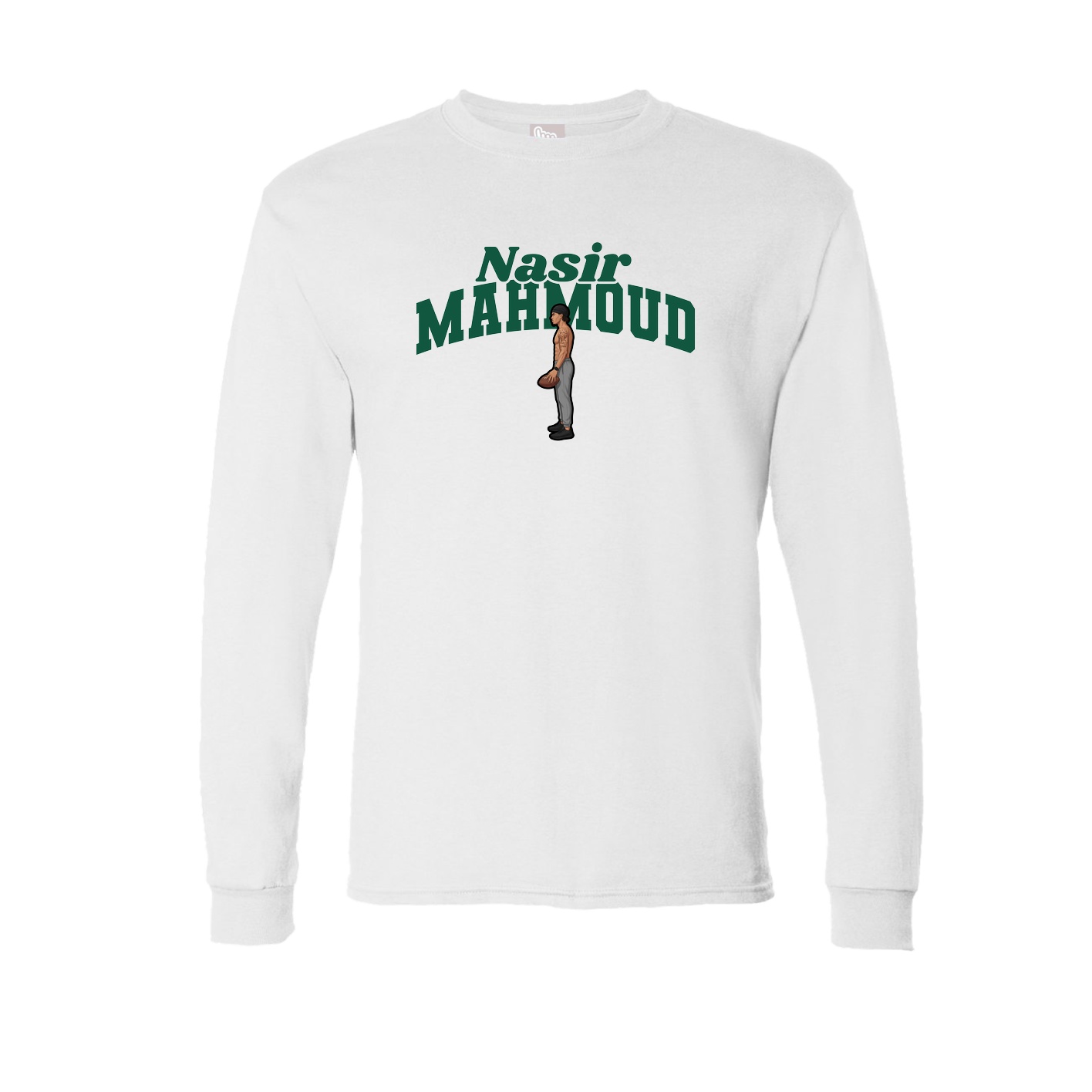 Long Sleeve Tee — Signature Arch in White