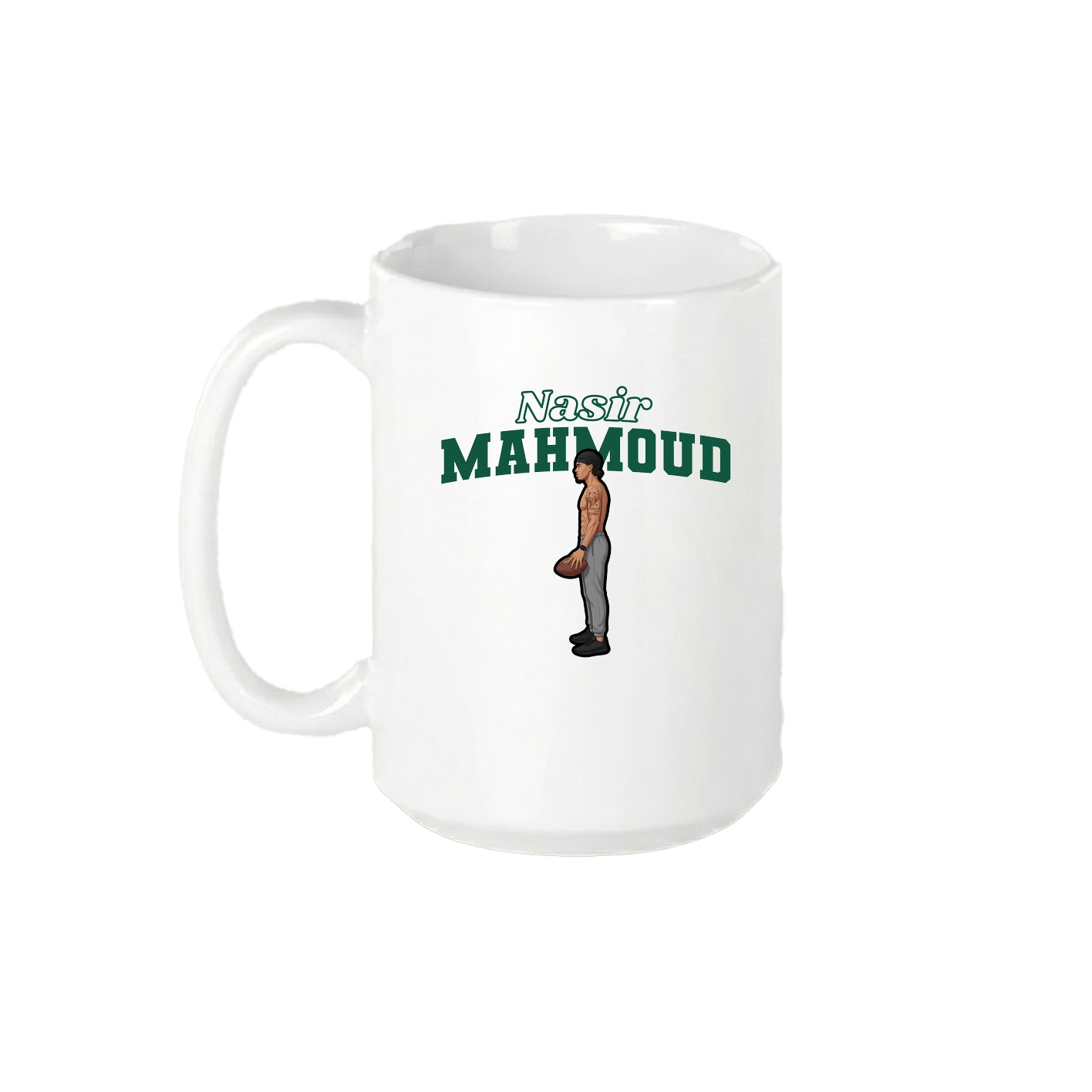 15oz Coffee Mug — Name Arch in White